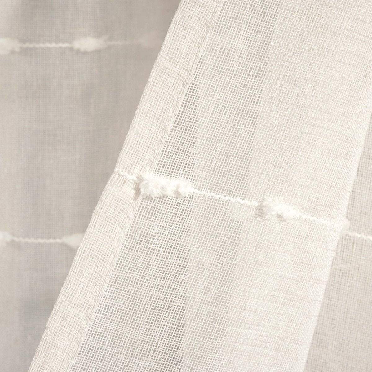 Farmhouse Textured Grommet Sheer Ultra Wide Window Curtain Panel