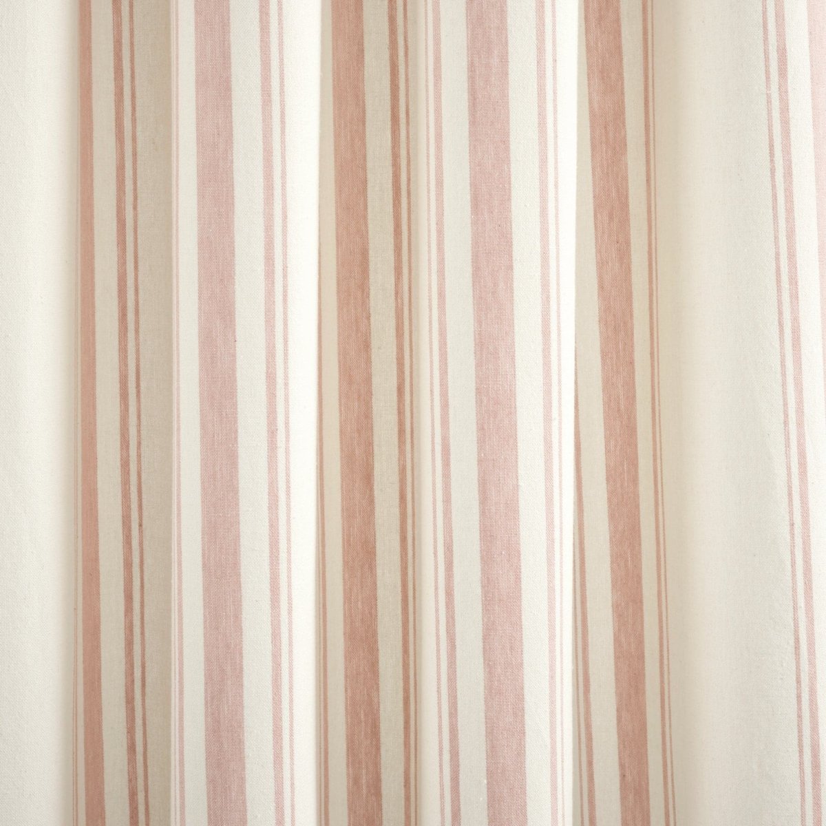 Farmhouse Stripe Yarn Dyed Recycled Cotton Blend Window Curtain Panel Set