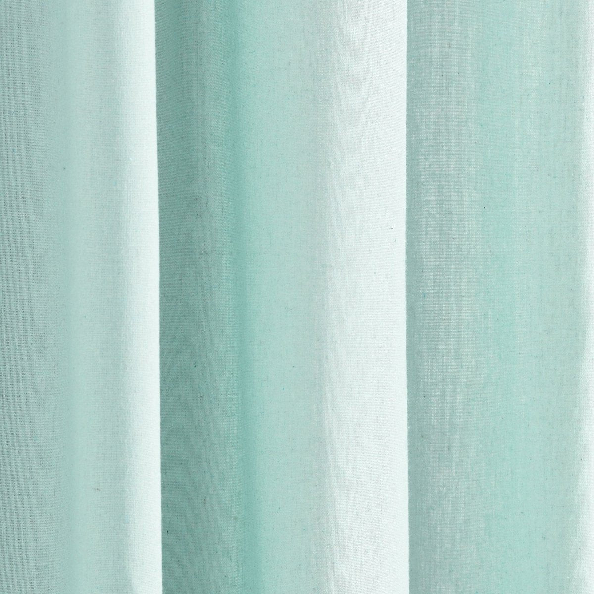 Modern Faux Linen Embroidered Edge With Attached Valance Window Curtain Panel Set