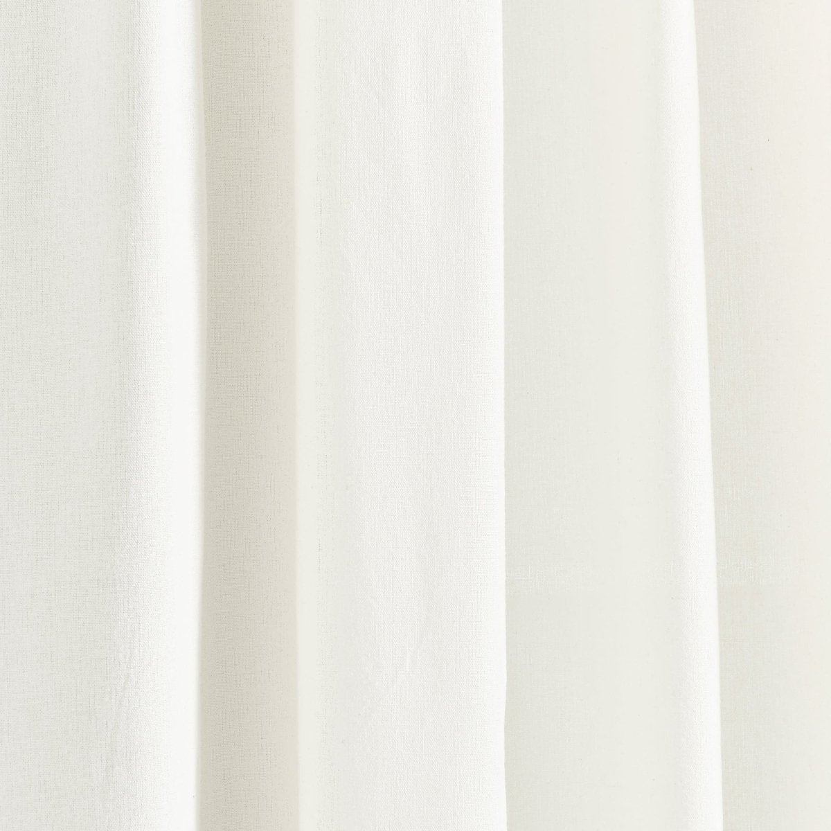 Modern Faux Linen Embroidered Edge With Attached Valance Window Curtain Panel Set