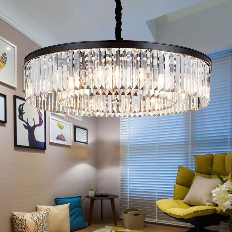 Emilia Modern Crystal Chandelier: Sparkling Elegance in Multiple Sizes (16", 23.5", 31.5")