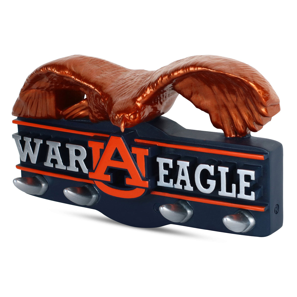 Auburn Tigers War Eagle Storage and Organizer Hooks for Hats, Lanyards, Keys and Grill Gear Gear
