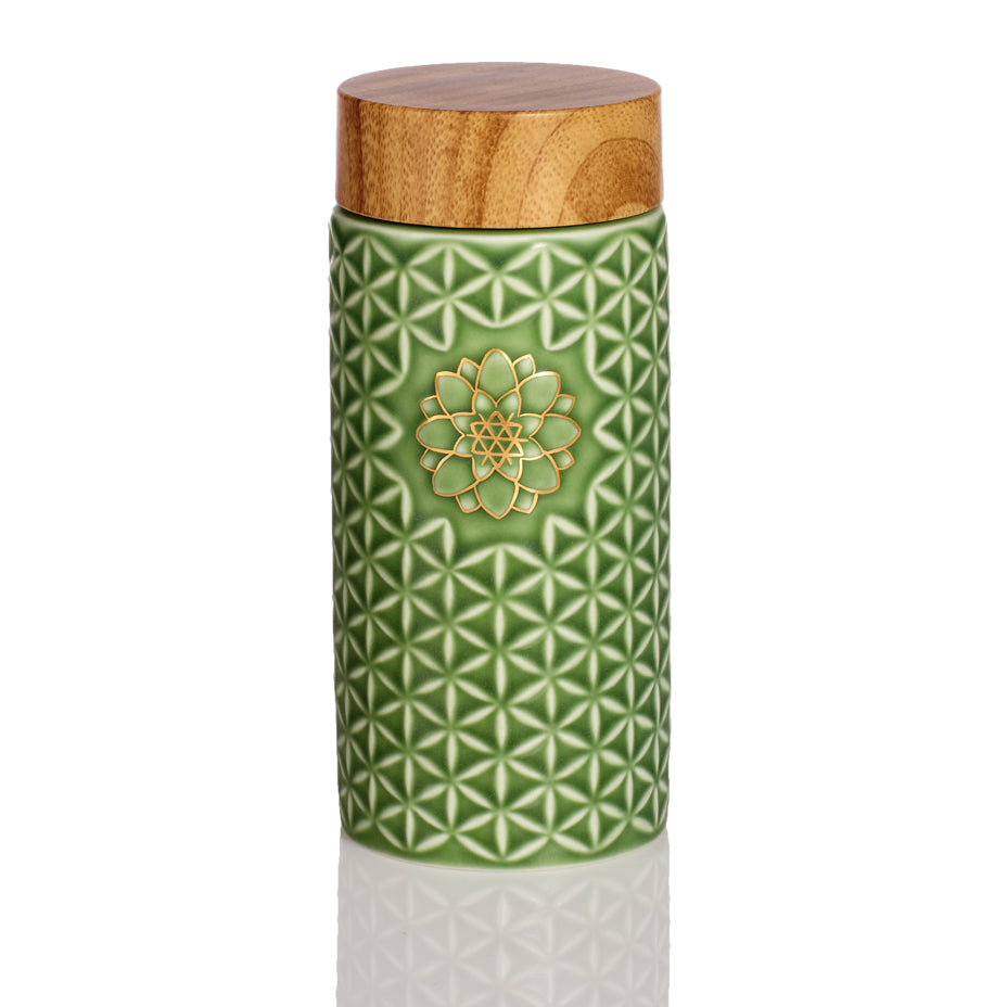 Flower of Life Travel Mug / Single Wall / 14 oz-0