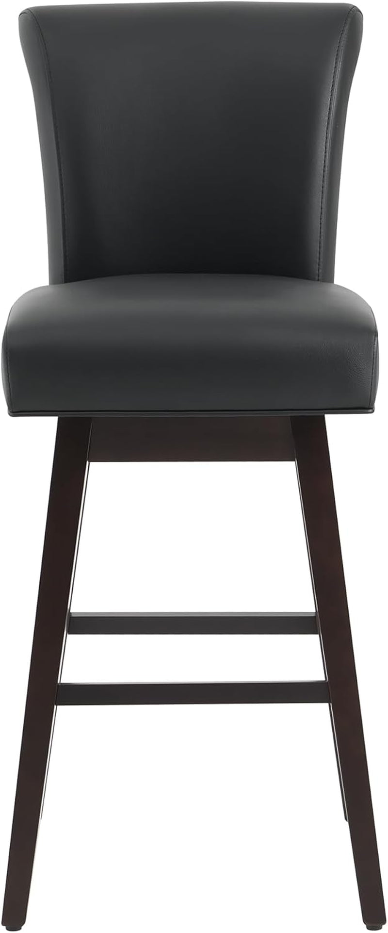 30 Inch Counter Height Swivel Bar Stools Set Of 2 Black