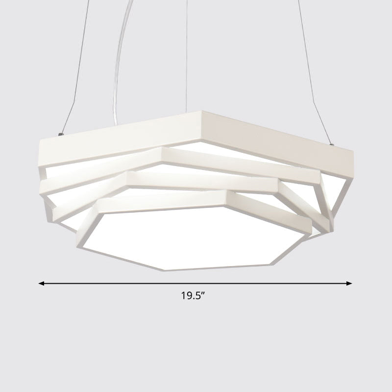 Fiona Elegance Meets Geometric Brilliance: The Hexagonal LED Chandelier