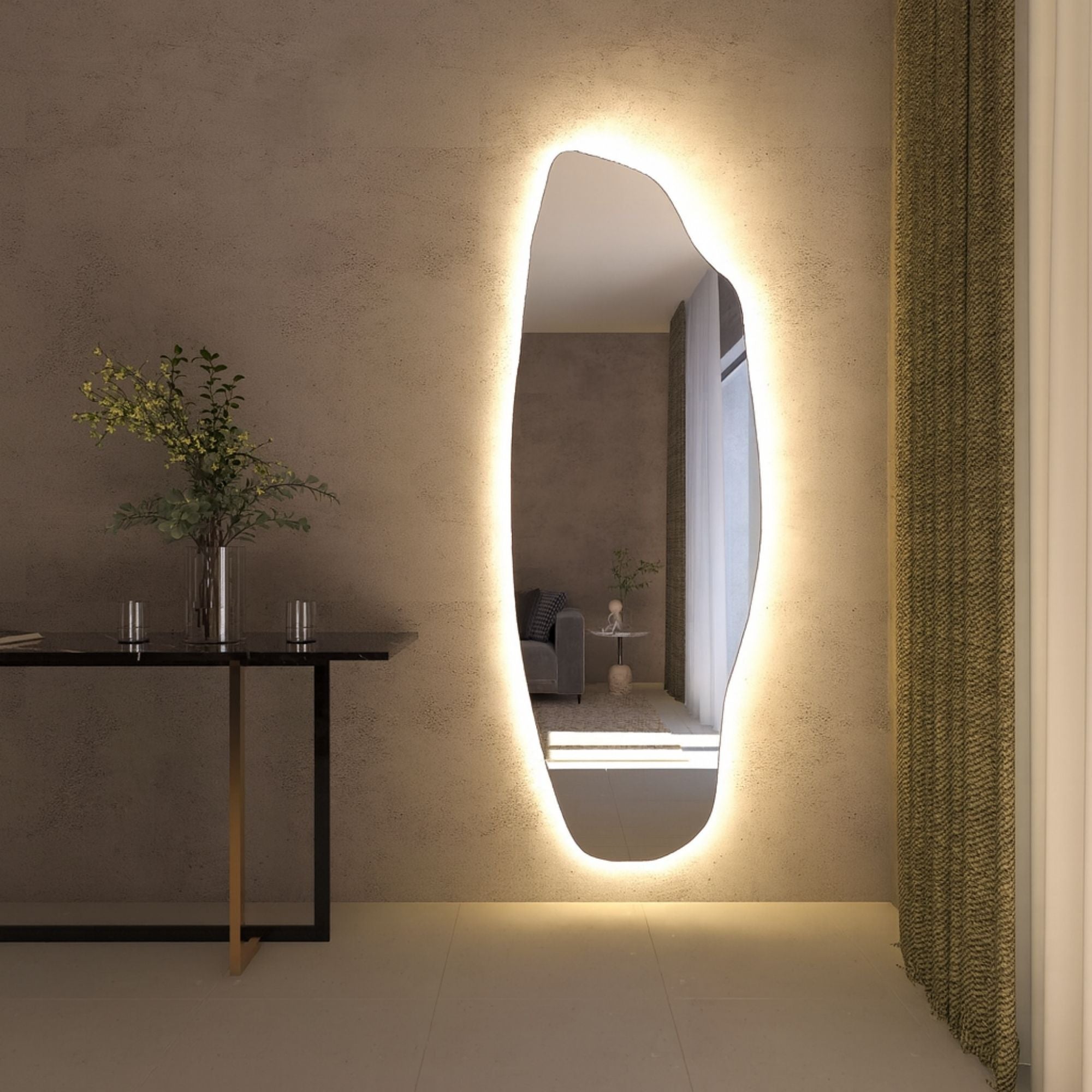Dragos Asymmetrical Mirror - Unique Irregular Wall Mirror