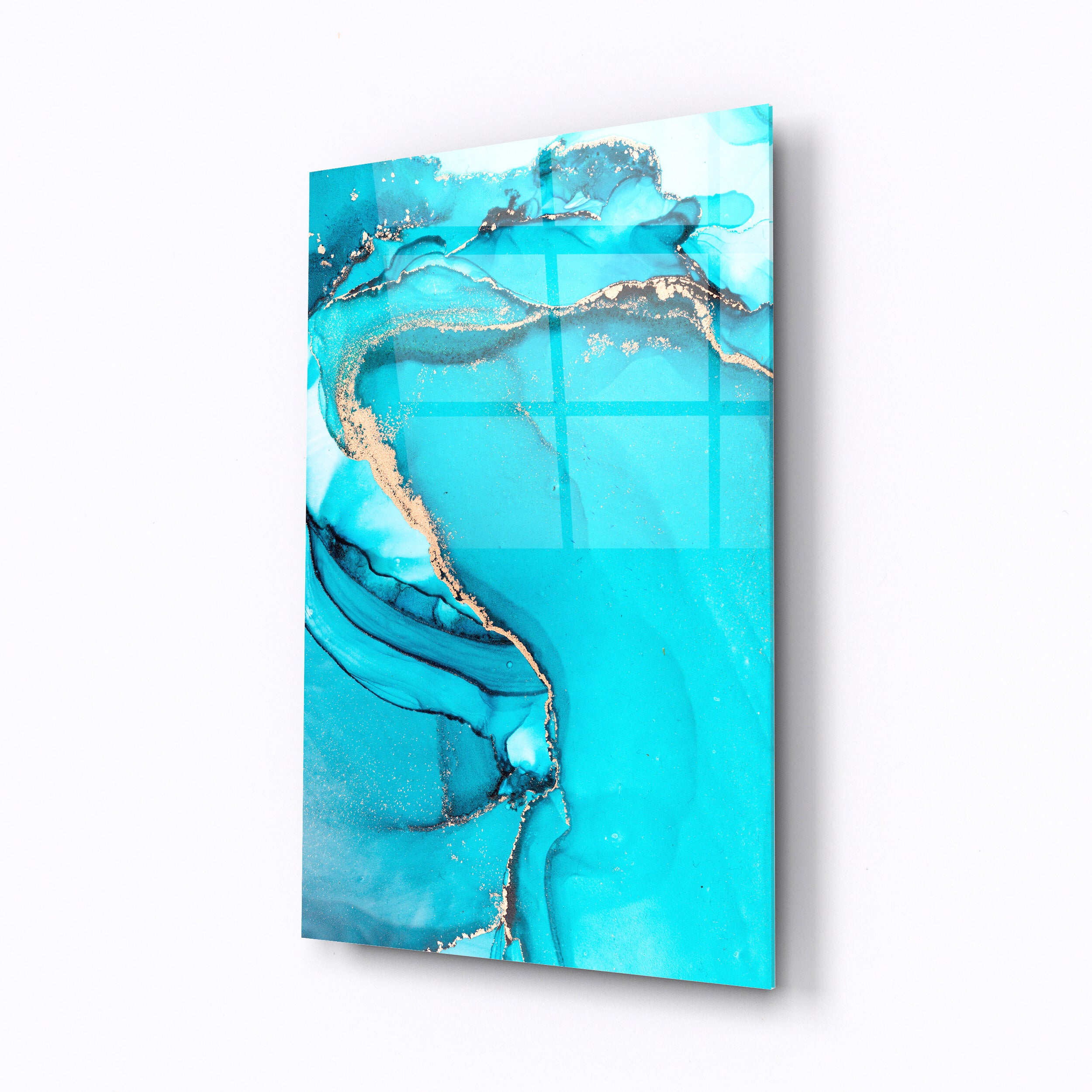 Blue marble, abstract home decor