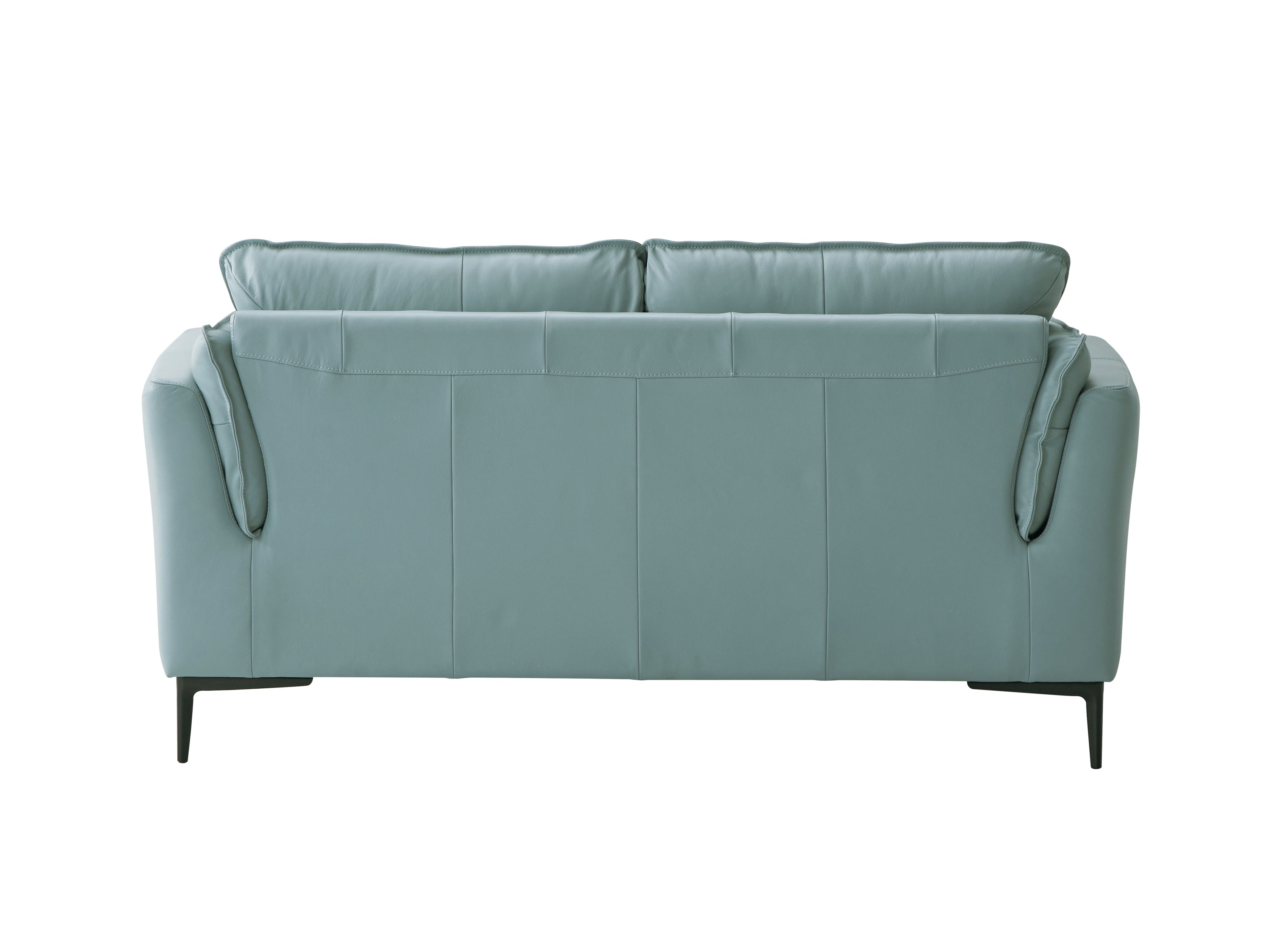 ACME Mesut Loveseat, Light Blue Top Grain Leather-2