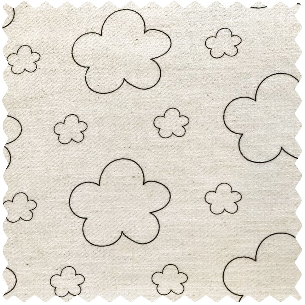 Leda Cloud Design Soft Linen Custom Curtains