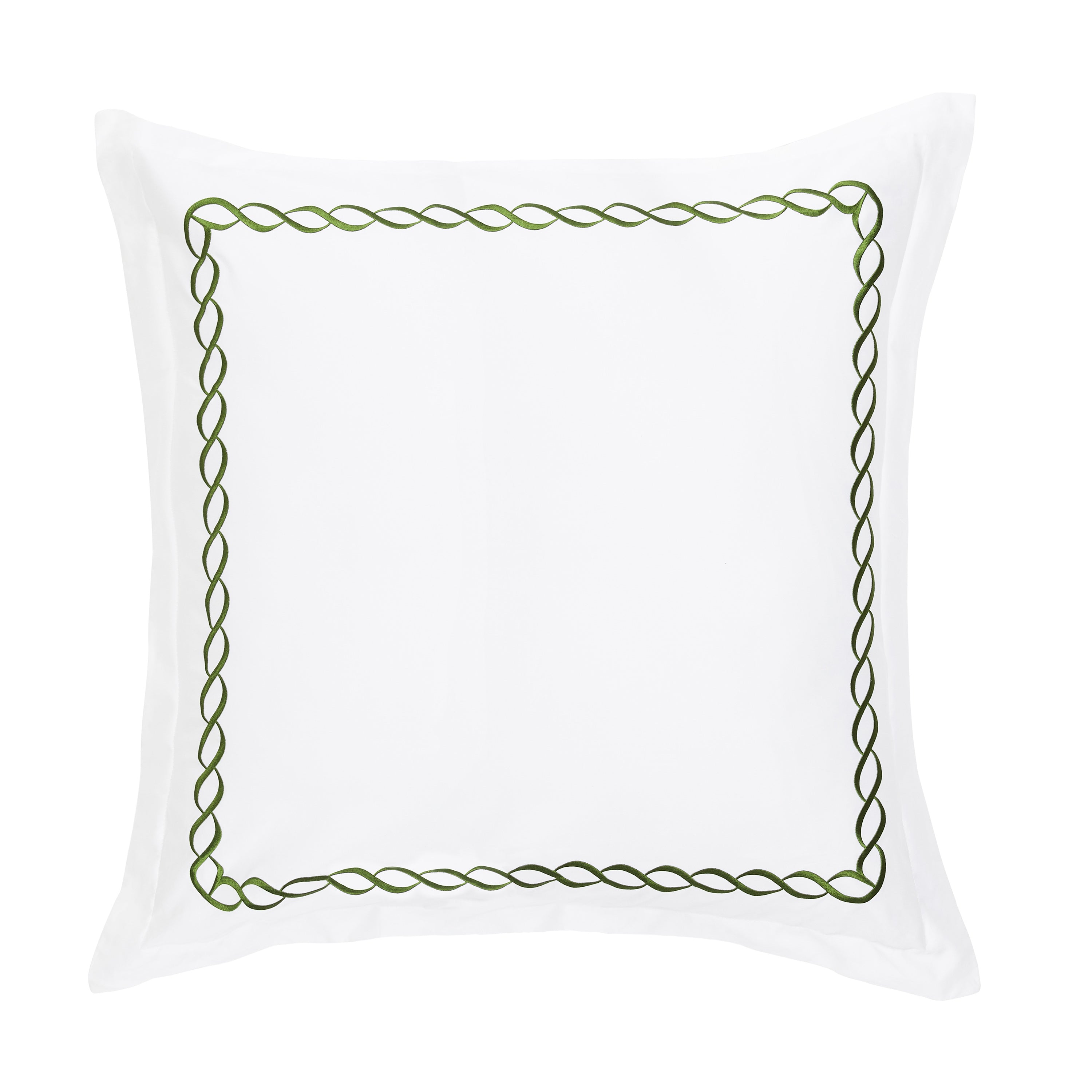 600 Thread Count Rope Embroidered Euro Sham Pairs