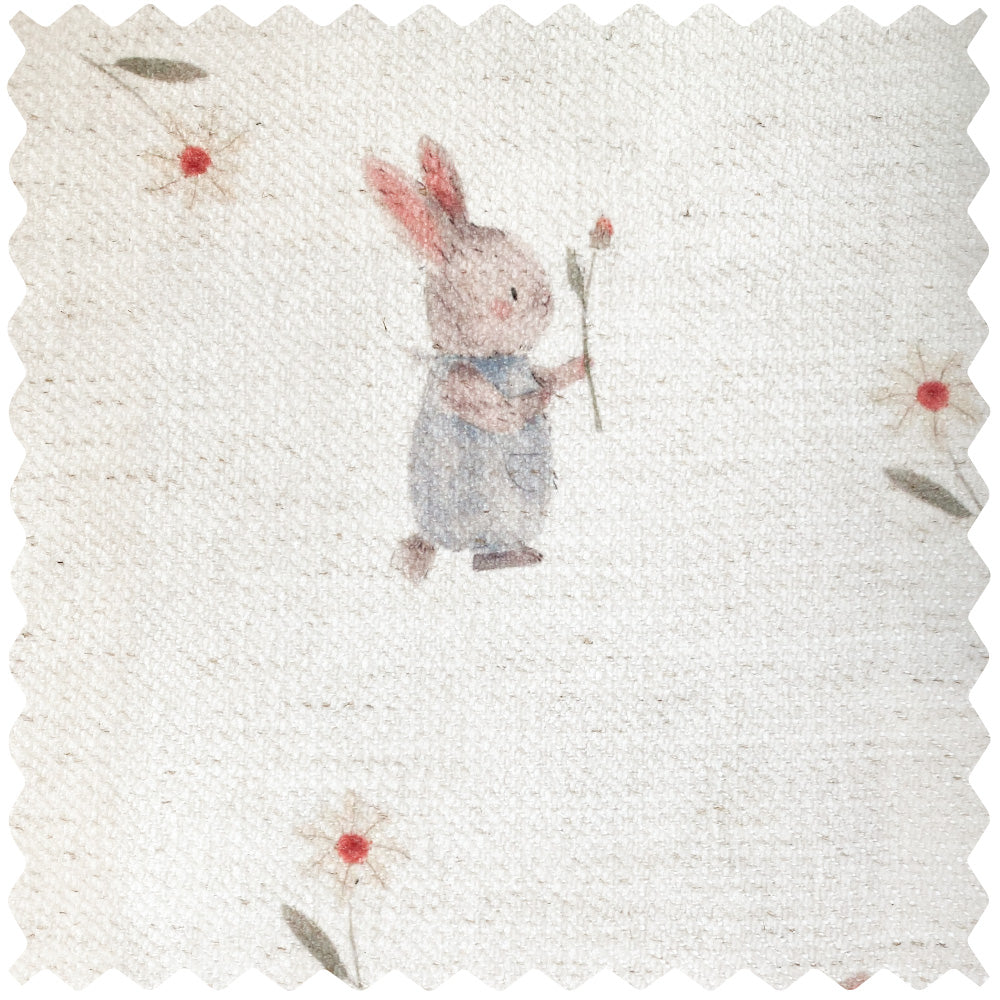 Felice Bunny Roses Print Cute Curtains