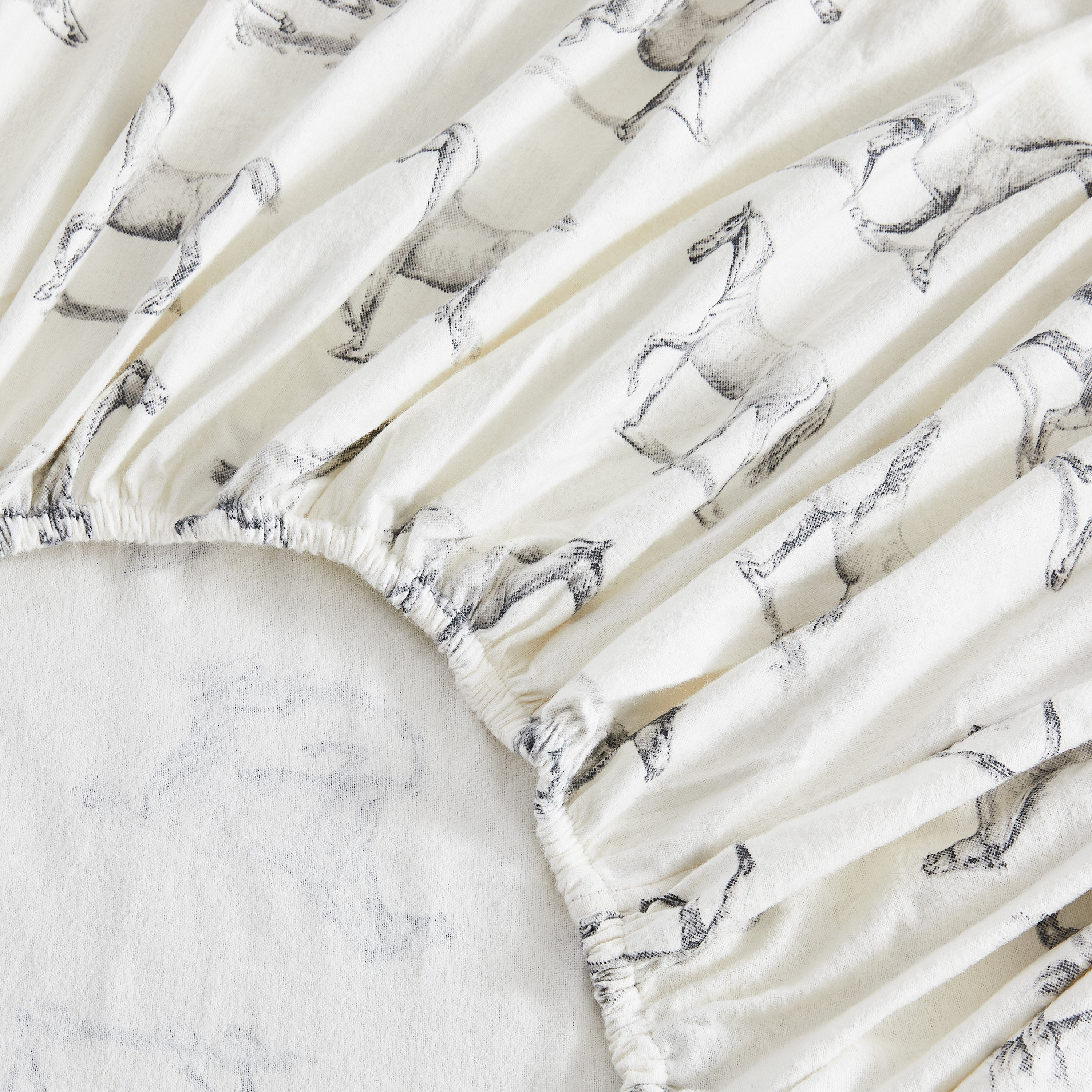 Horses Flannel Sheet Set