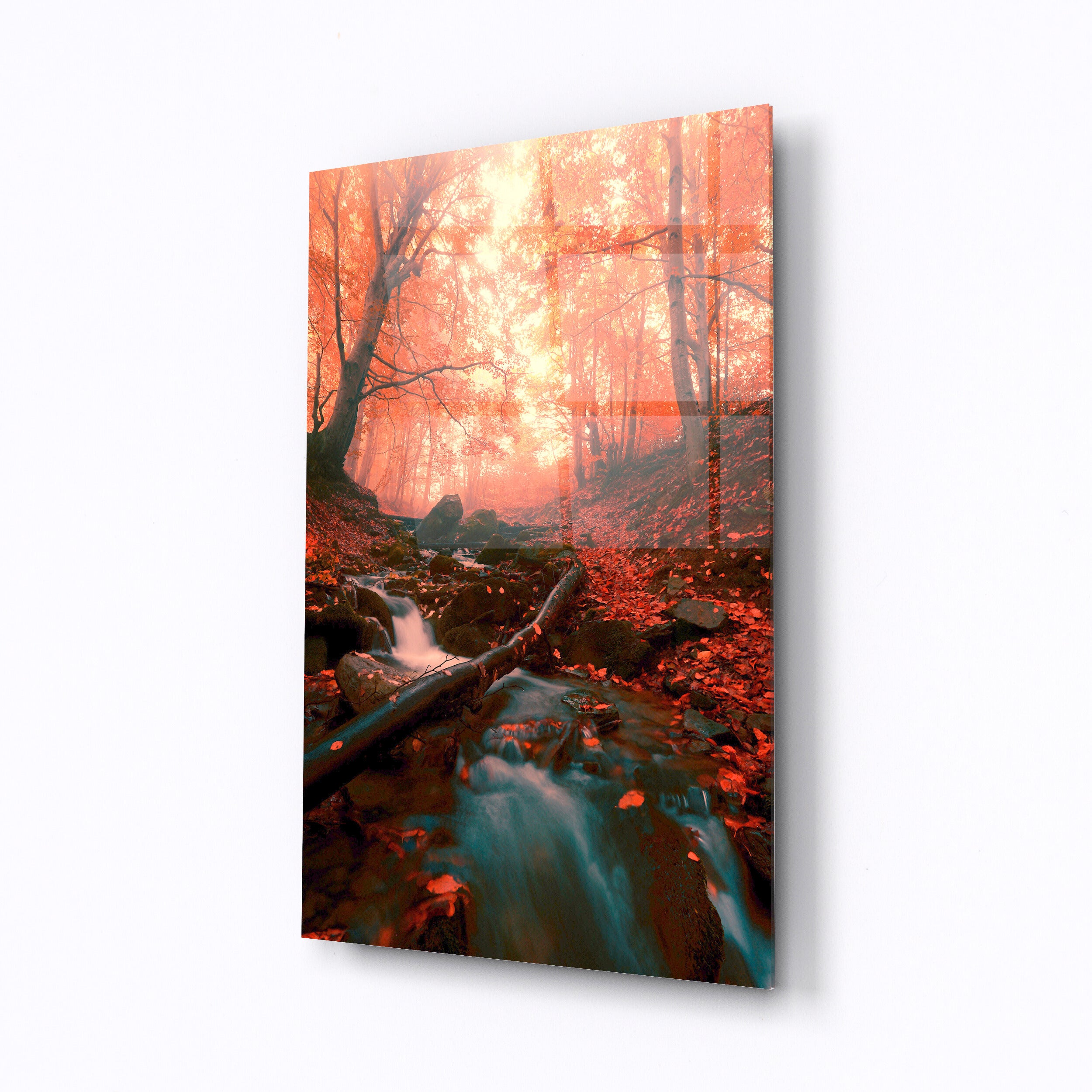 Home decor glass poster foster autumn