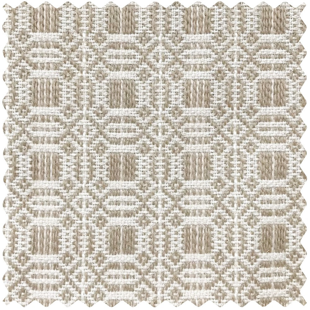 Giada Geometric Woven Pattern Linen Curtains