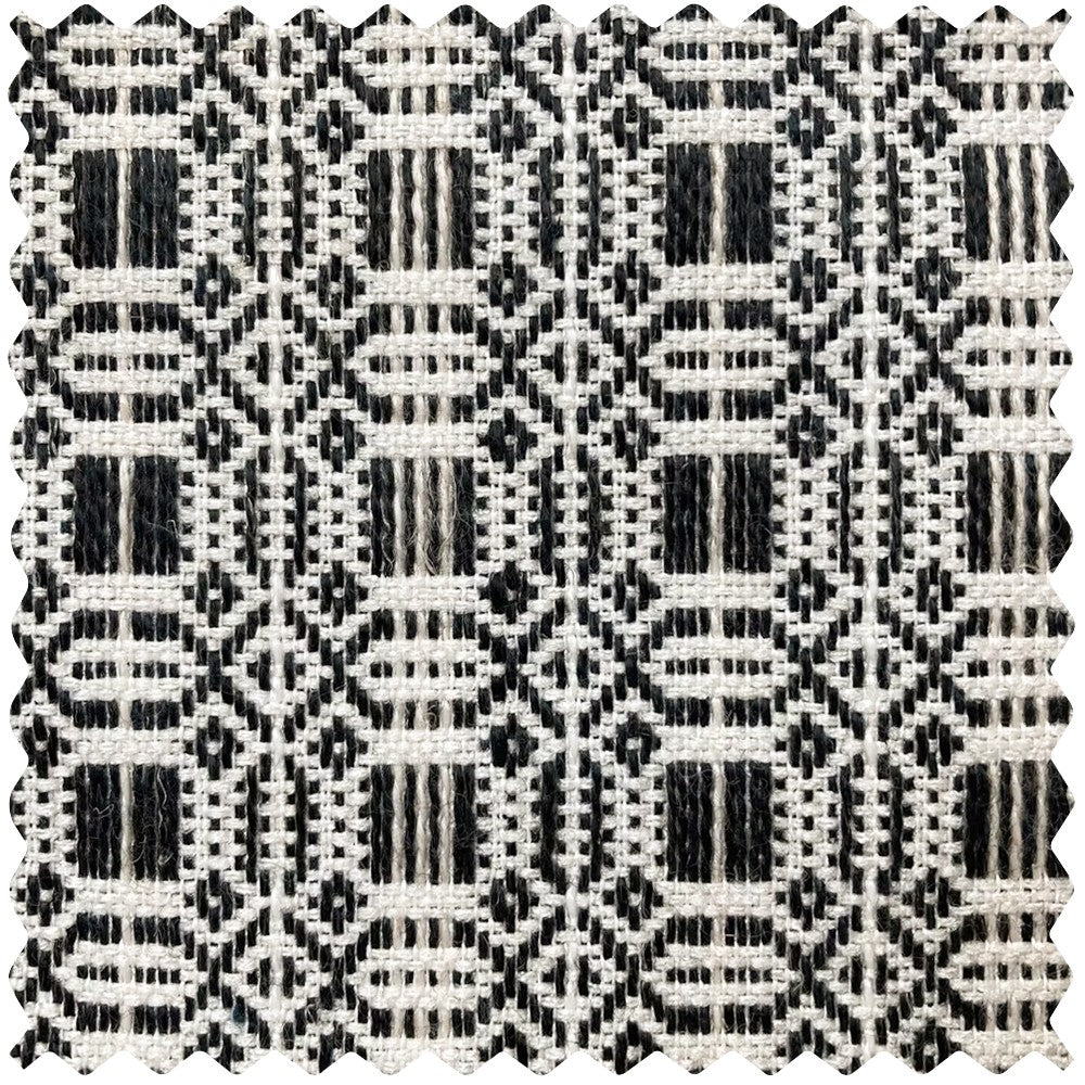 Giada Geometric Woven Pattern Linen Curtains