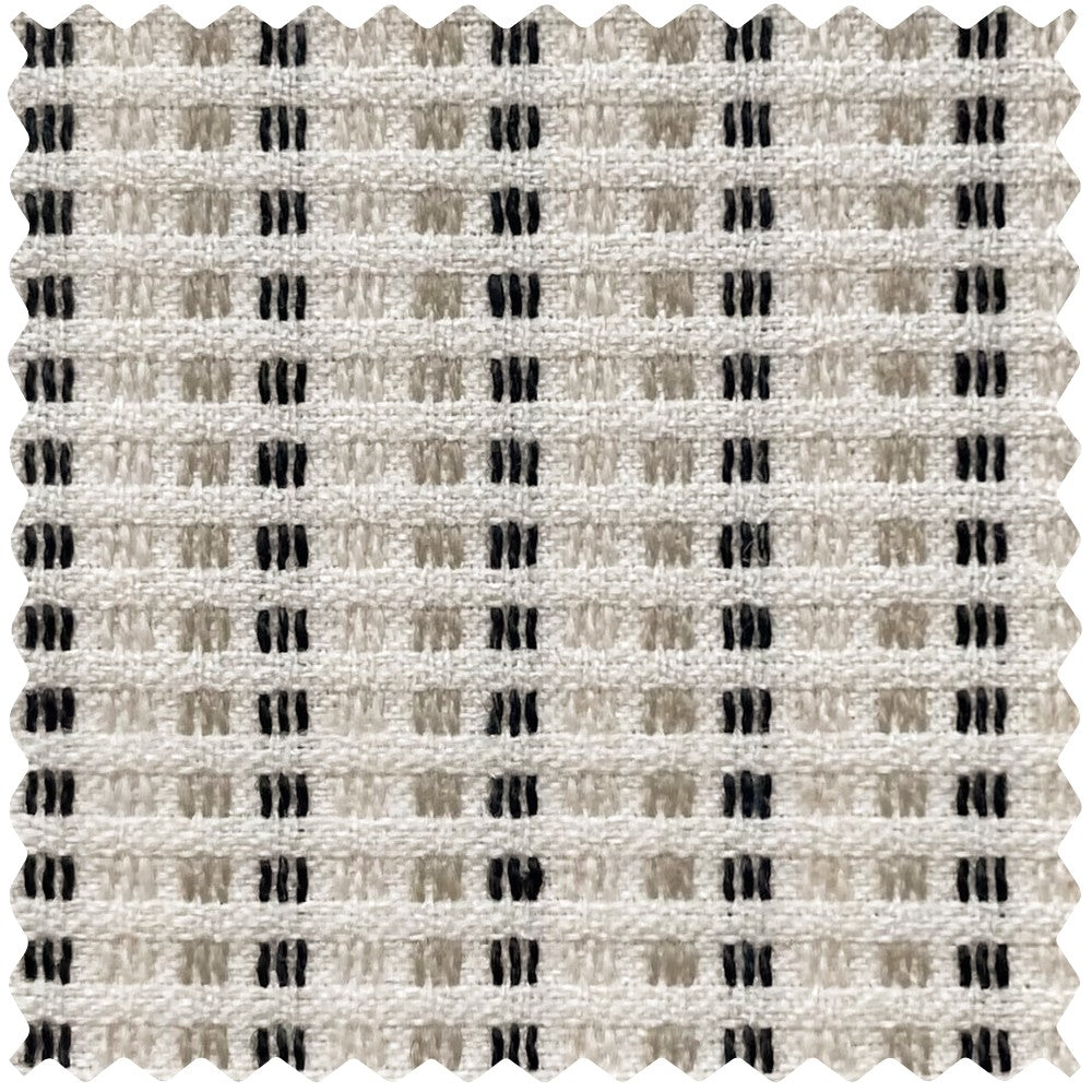 Elio Stripe Woven Textured Linen Curtains