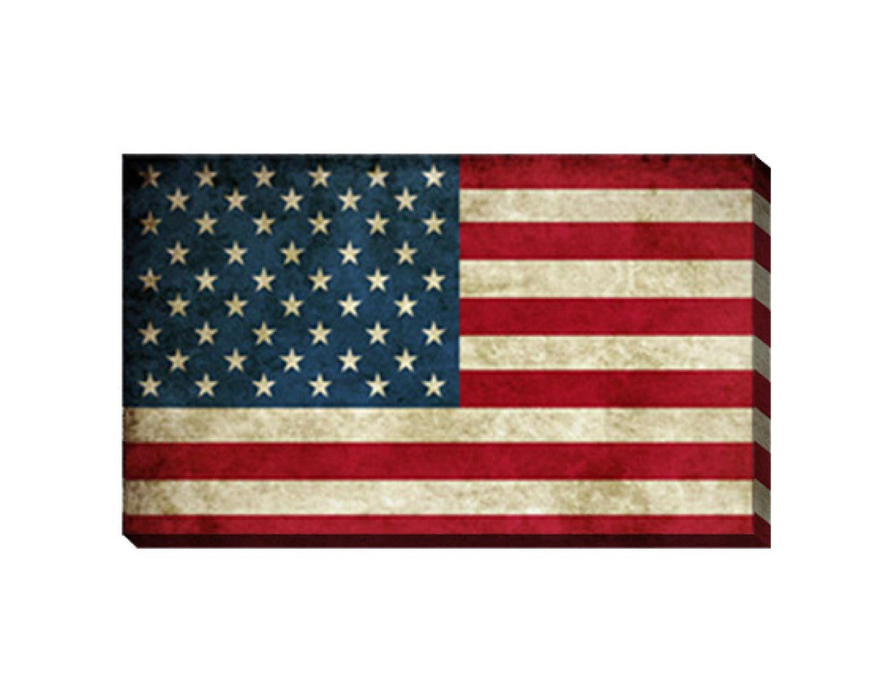 USA Flag Canvas Print Wall Art  2 Piece Set-0