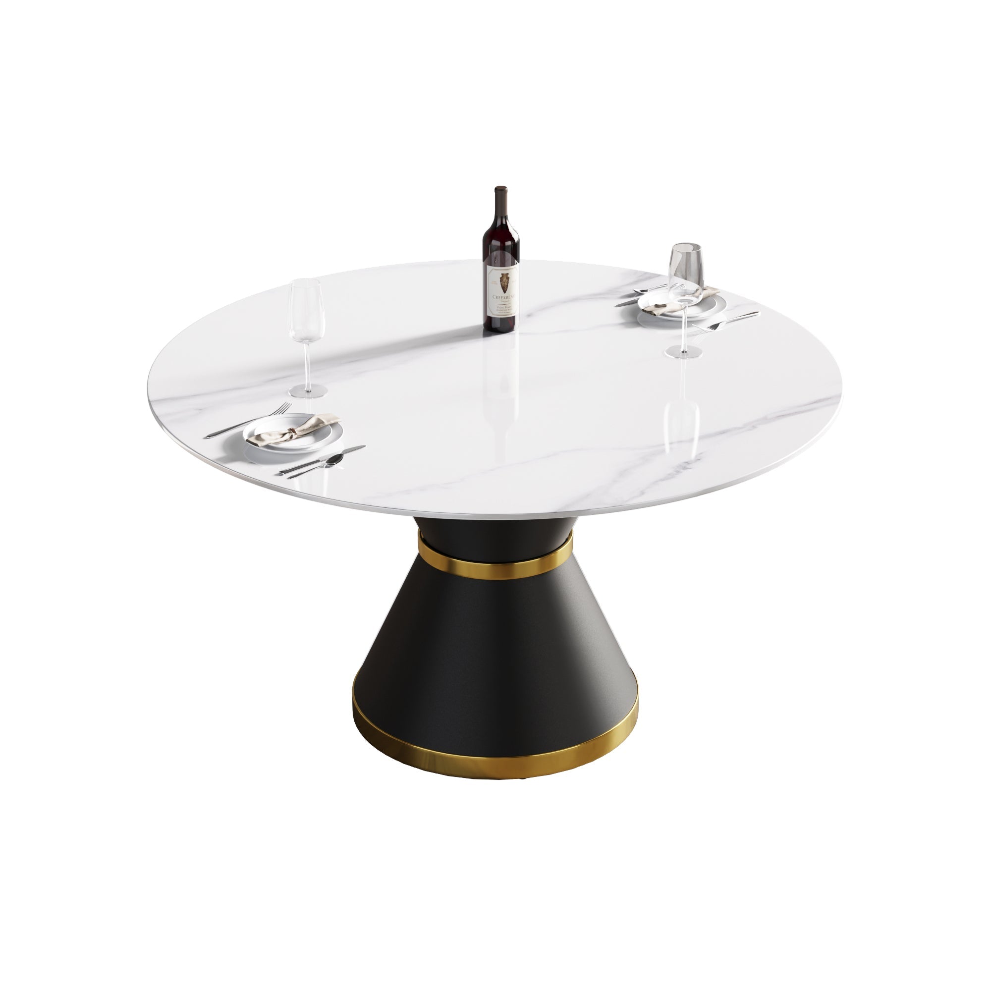 Modern Marble Stone Round Dining Table-0