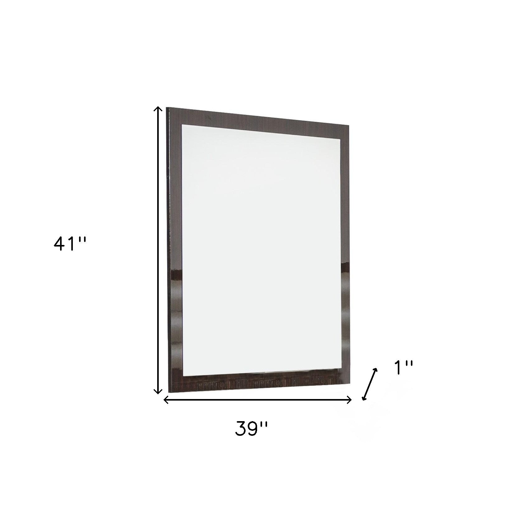 41" Ebony Framed Dresser Mirror-4