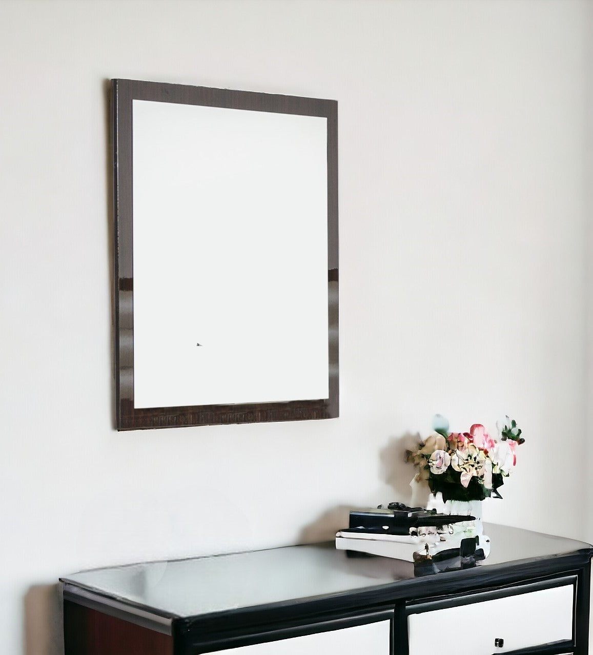 41" Ebony Framed Dresser Mirror-1