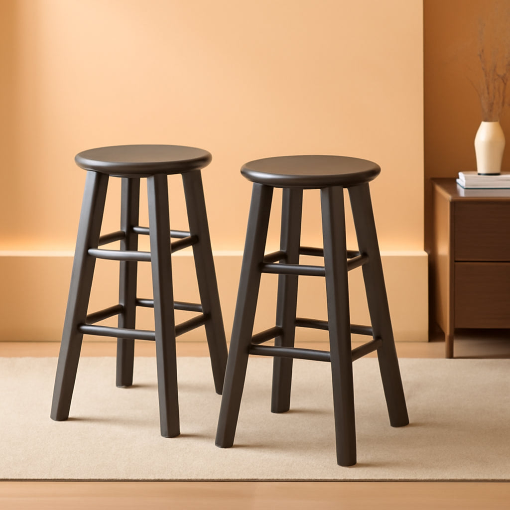 Element 2 Piece 24In Counter Stool Set Oyster Gray
