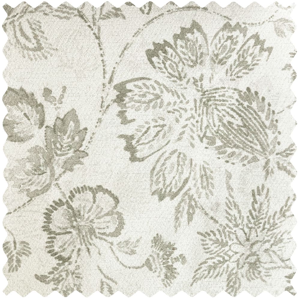 Lorah Modern Vintage Sage Floral Patterned Curtains