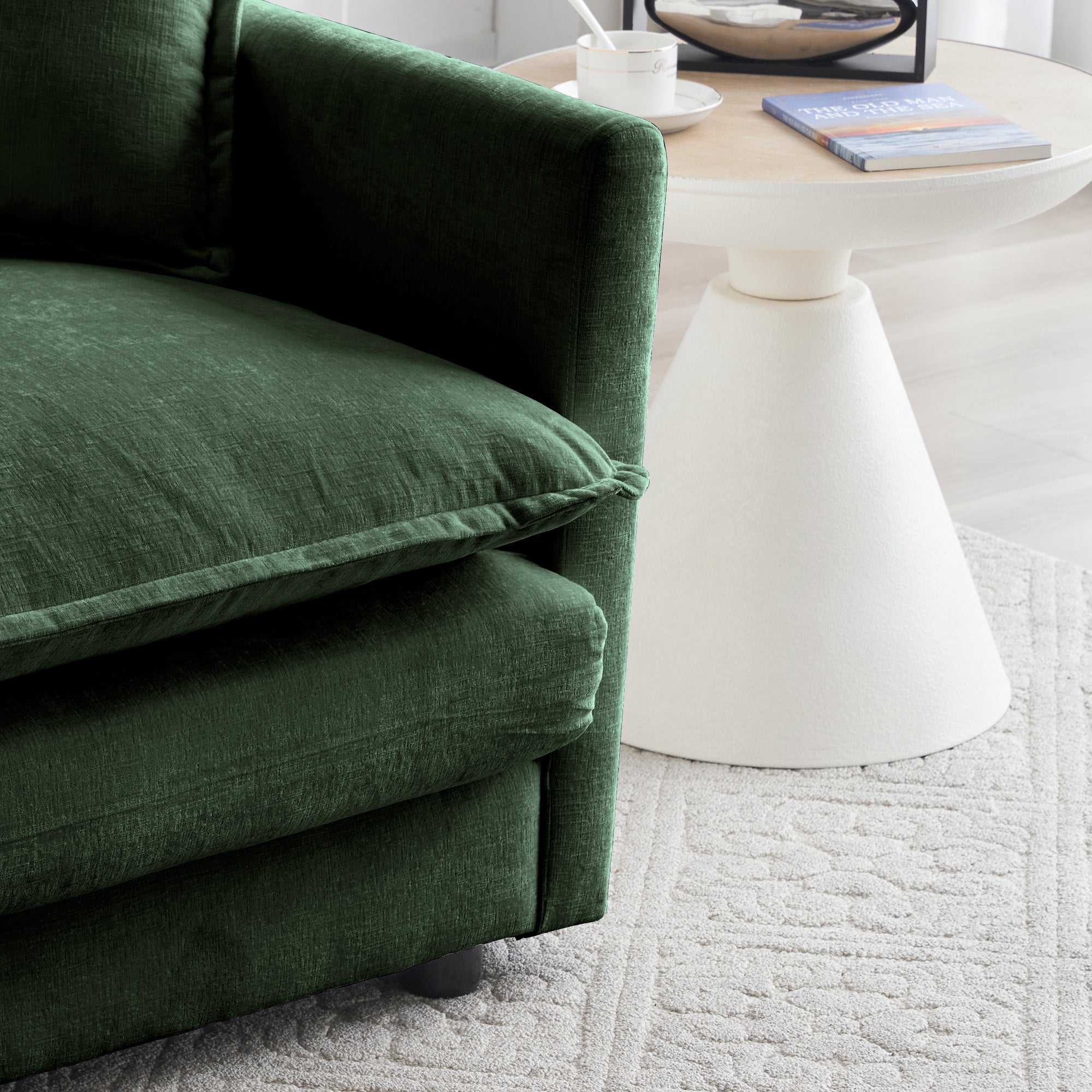 Modern Fabric Loveseat Sofa Couch for Living Room