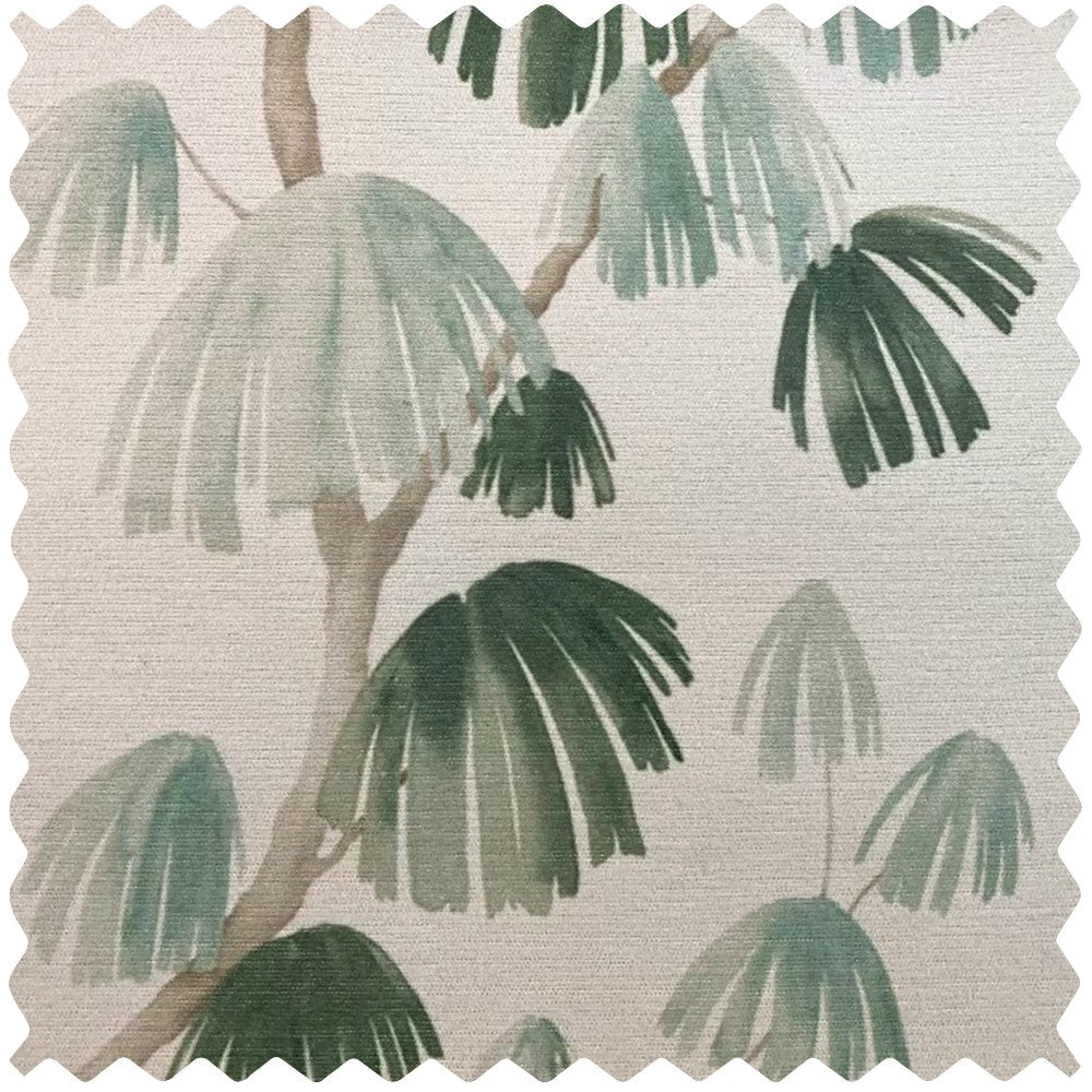 Nayla Green Unconventional Pine Print Curtains