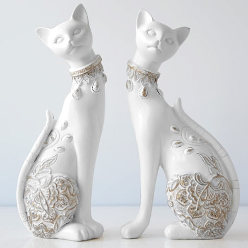 Figurine Decorative Resin Cat statue-7