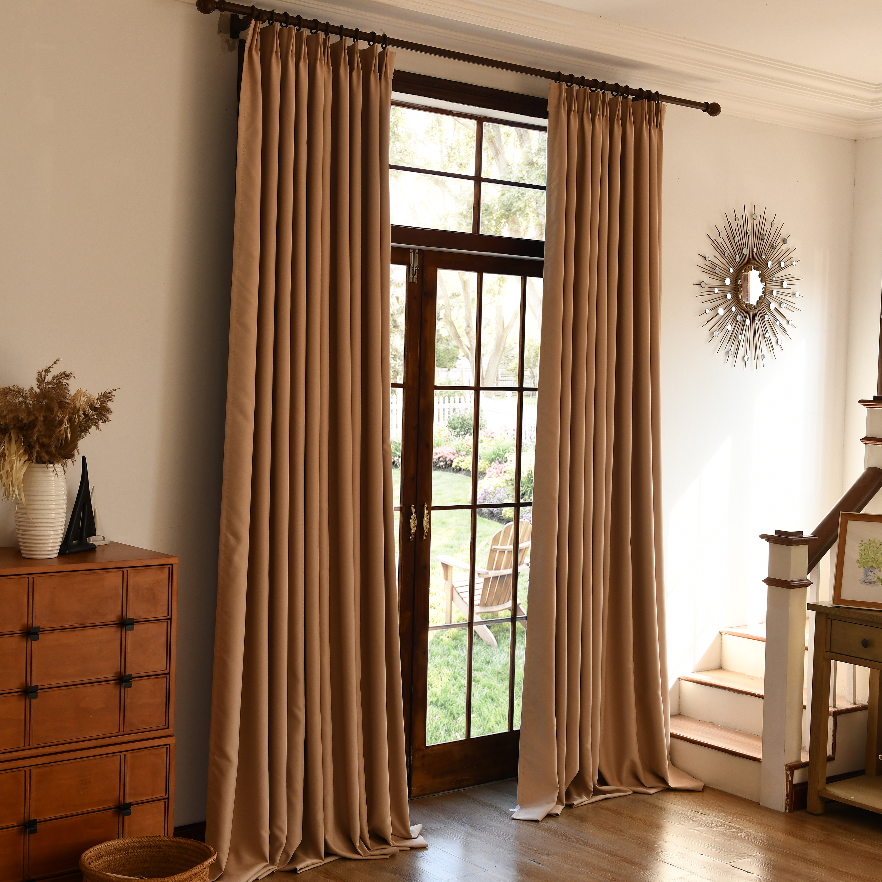 Custom Total Blackout Silk-Fiber Curtains-3