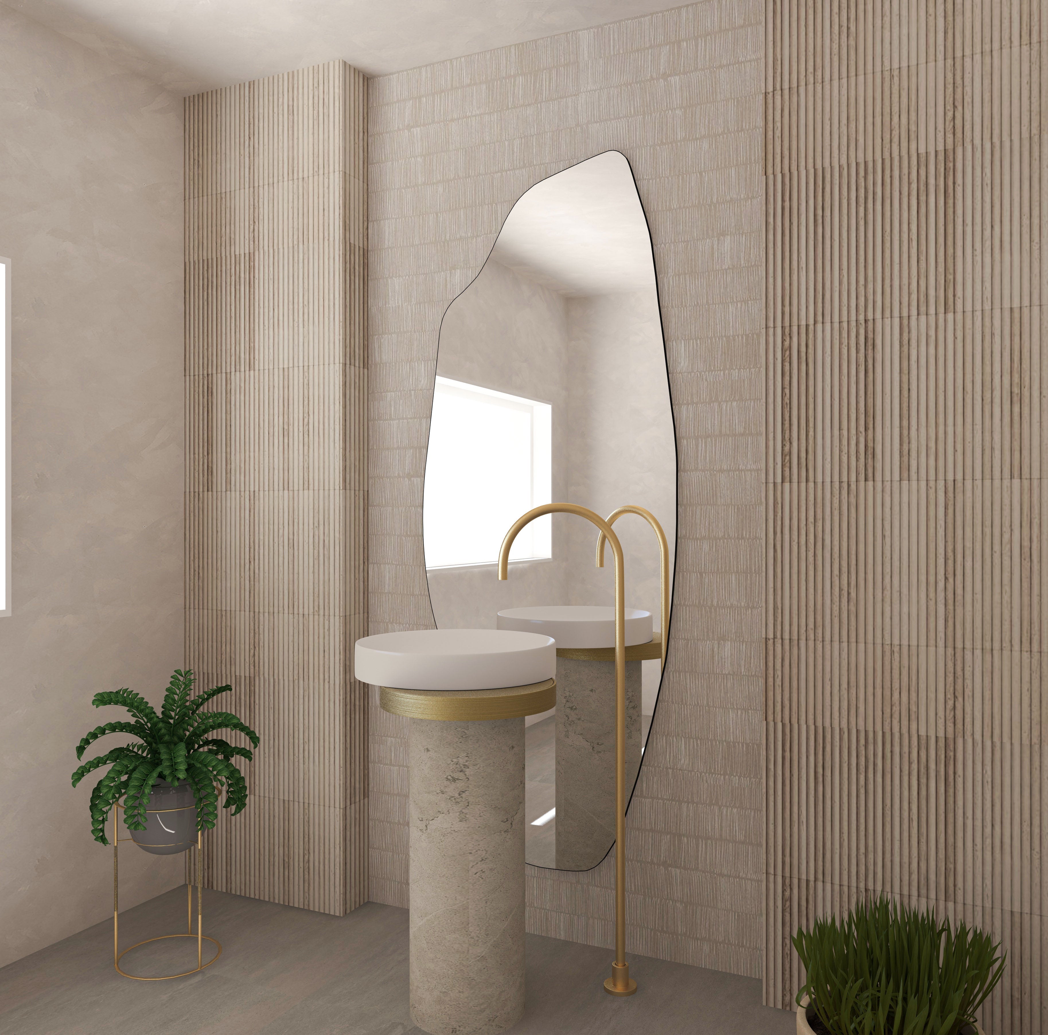 Dragos Asymmetrical Mirror - Unique Irregular Wall Mirror
