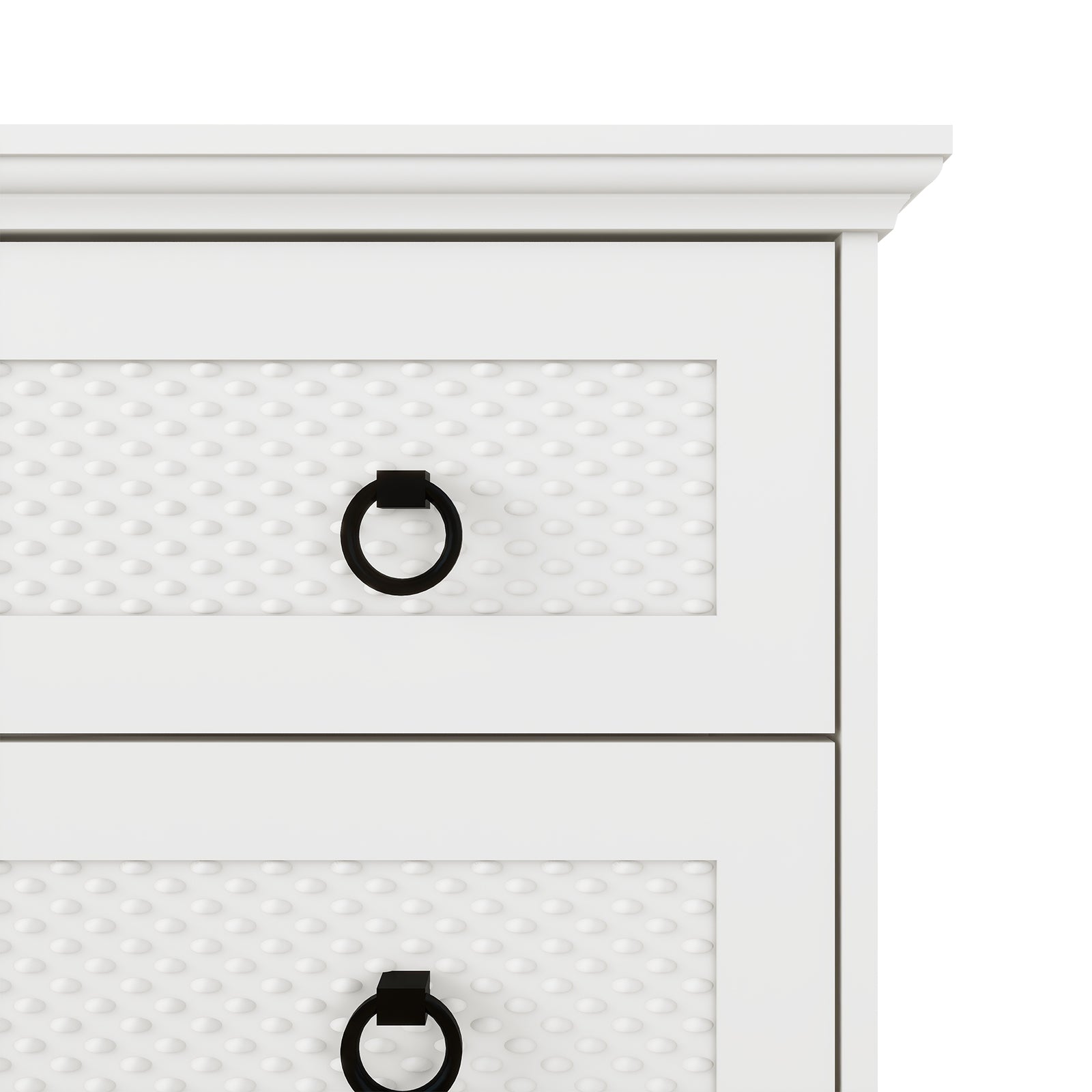 Modern 5-Drawer Dresser – 31.5" Wide Farmhouse Chest for Bedroom, Living Room, Entryway – White Tall Storage Cabinet