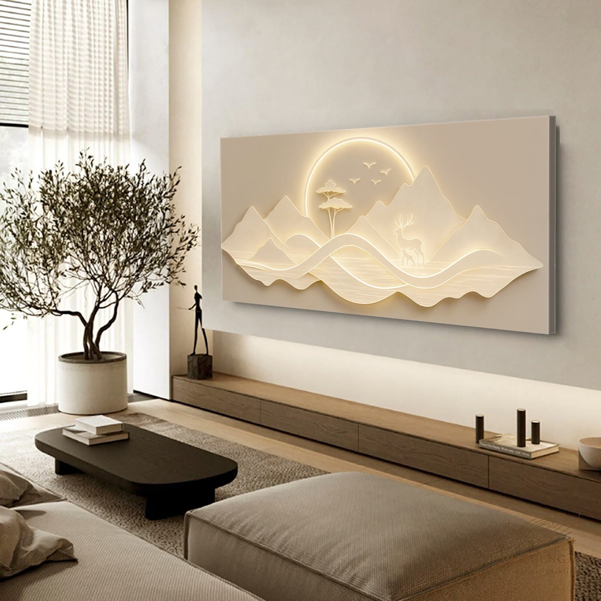 Modern Mountain Landscape Wall Art