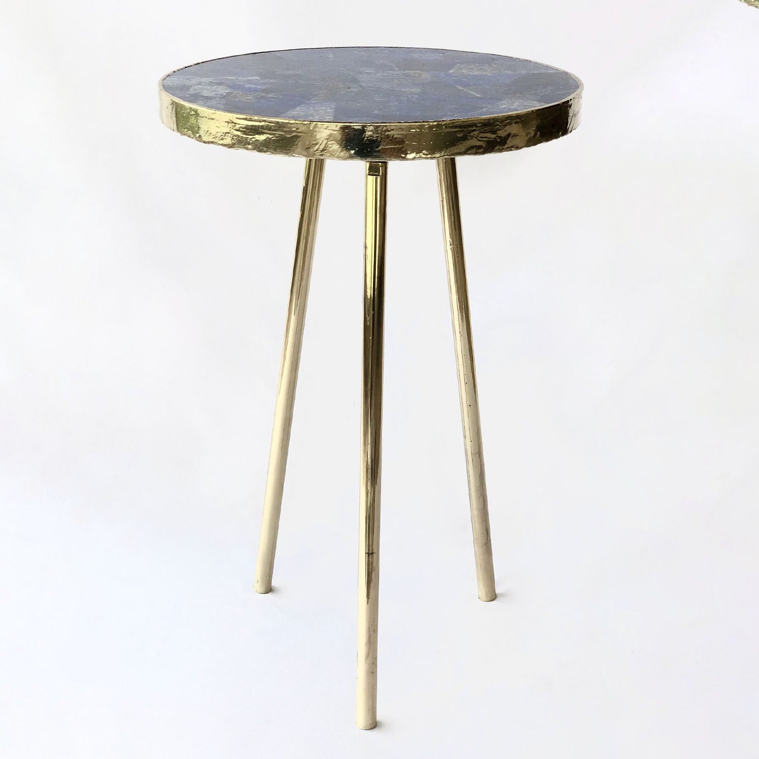 Lapis Lazuli Round Coffee/Side Table-1