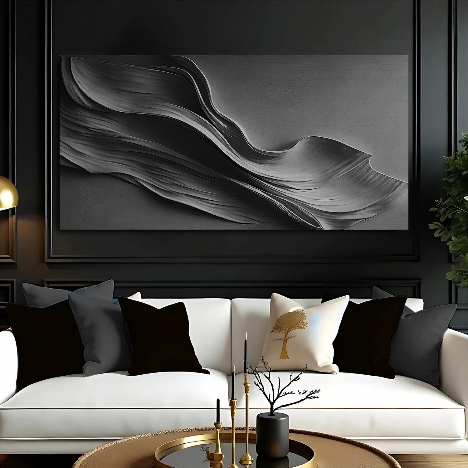 Black Minimalist Wall Art