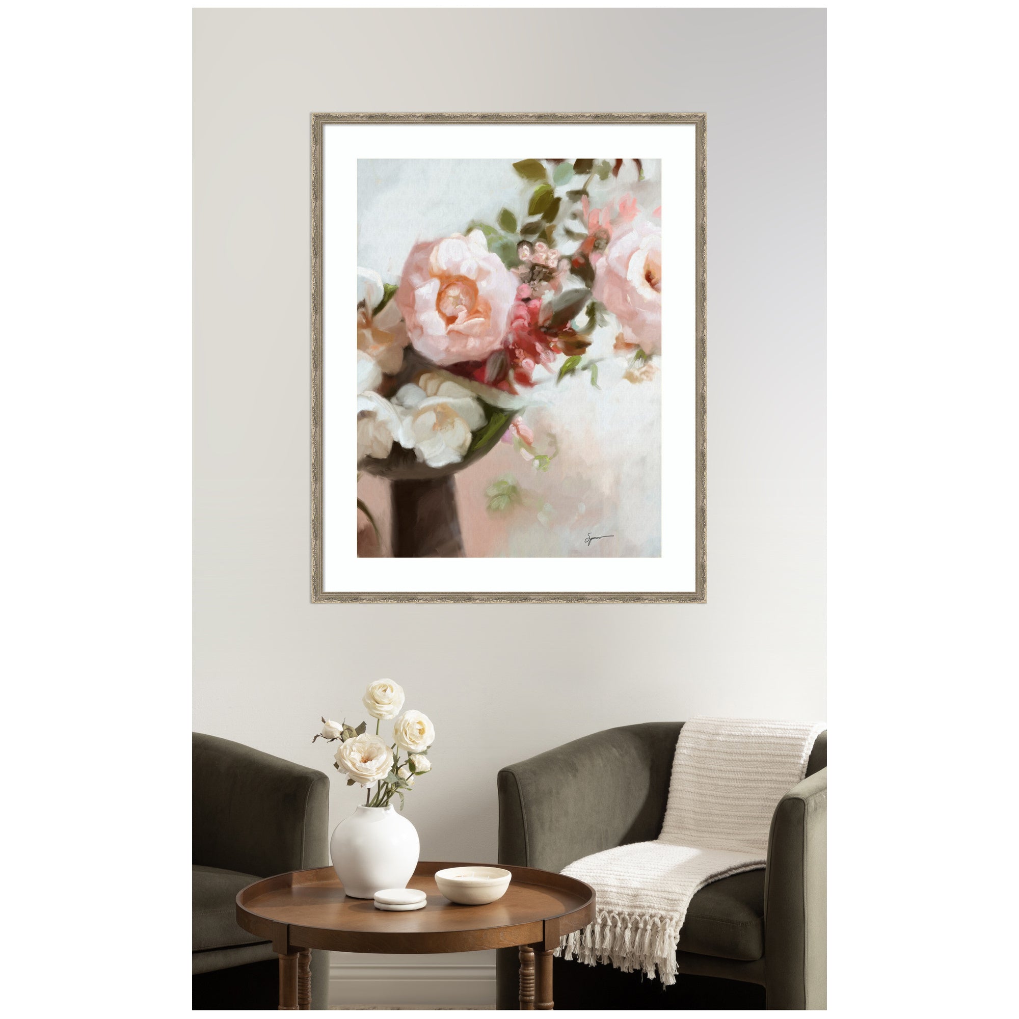 Everythings Peachy by Mary Sparrow Framed Wall Art Print