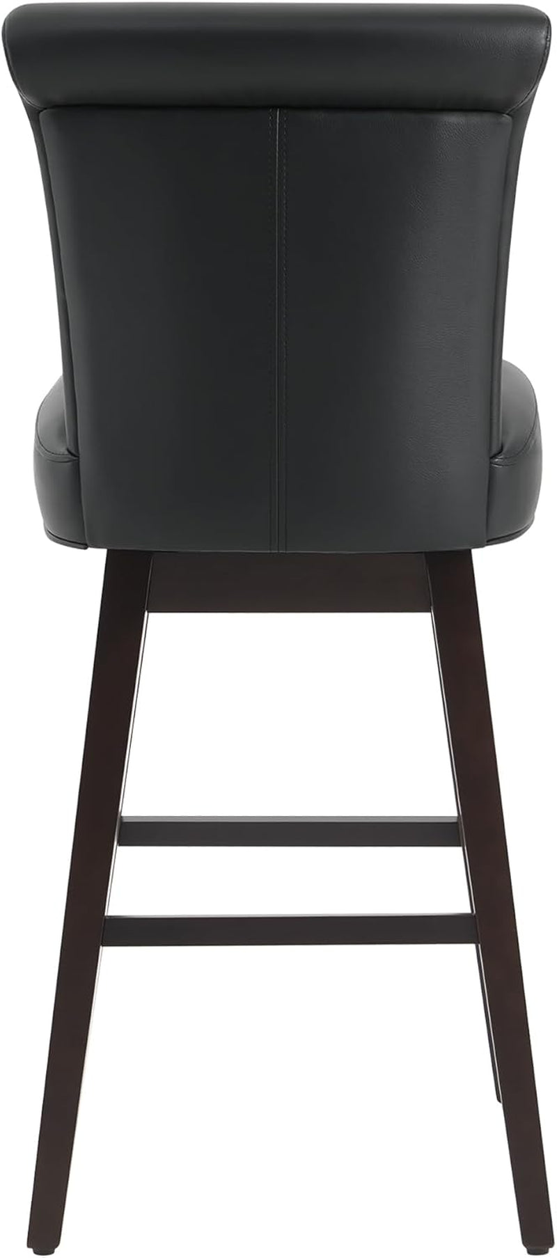 30 Inch Counter Height Swivel Bar Stools Set Of 2 Black