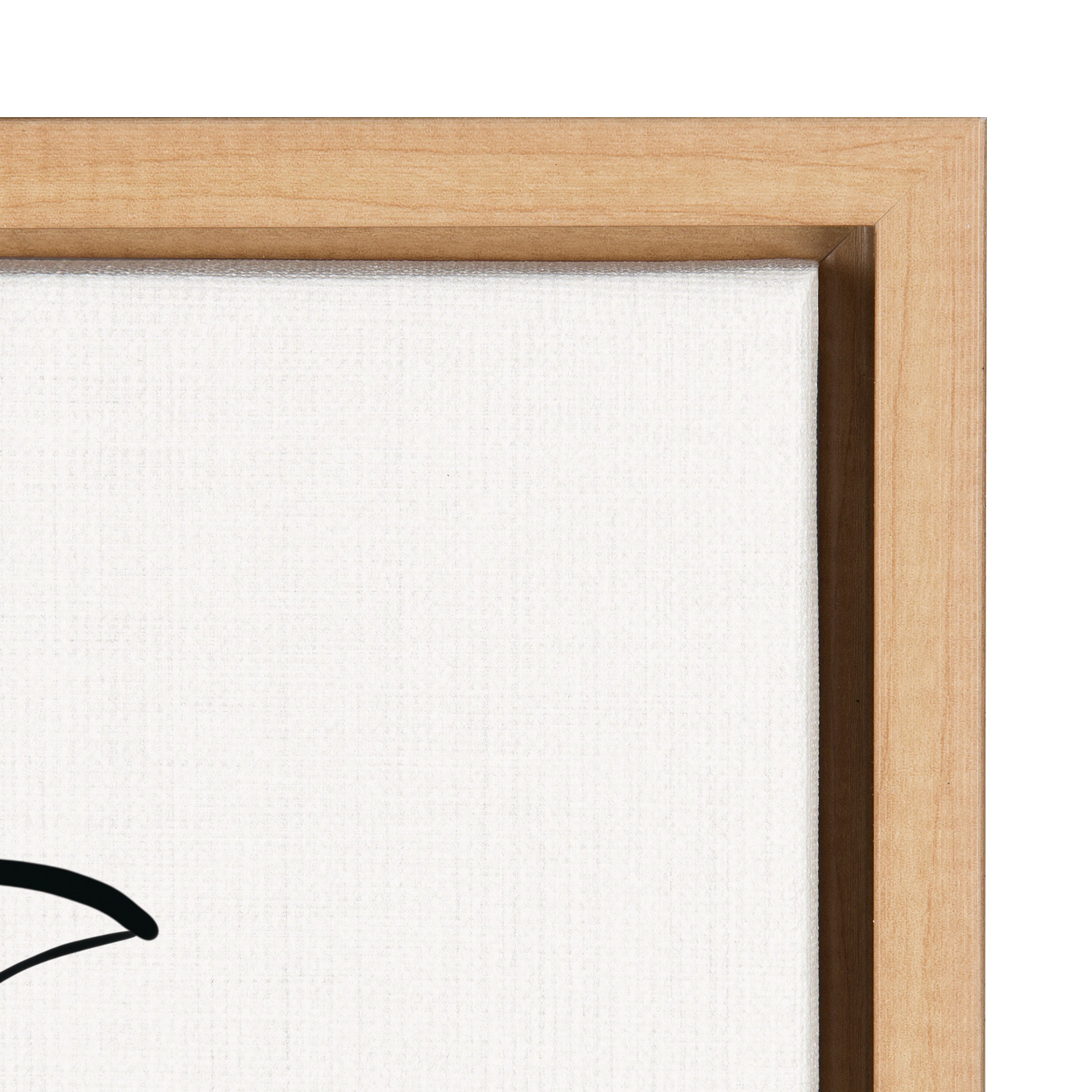 Sylvie Botanical Sketch Print No 2 Framed Canvas by The Creative Bunch Studio