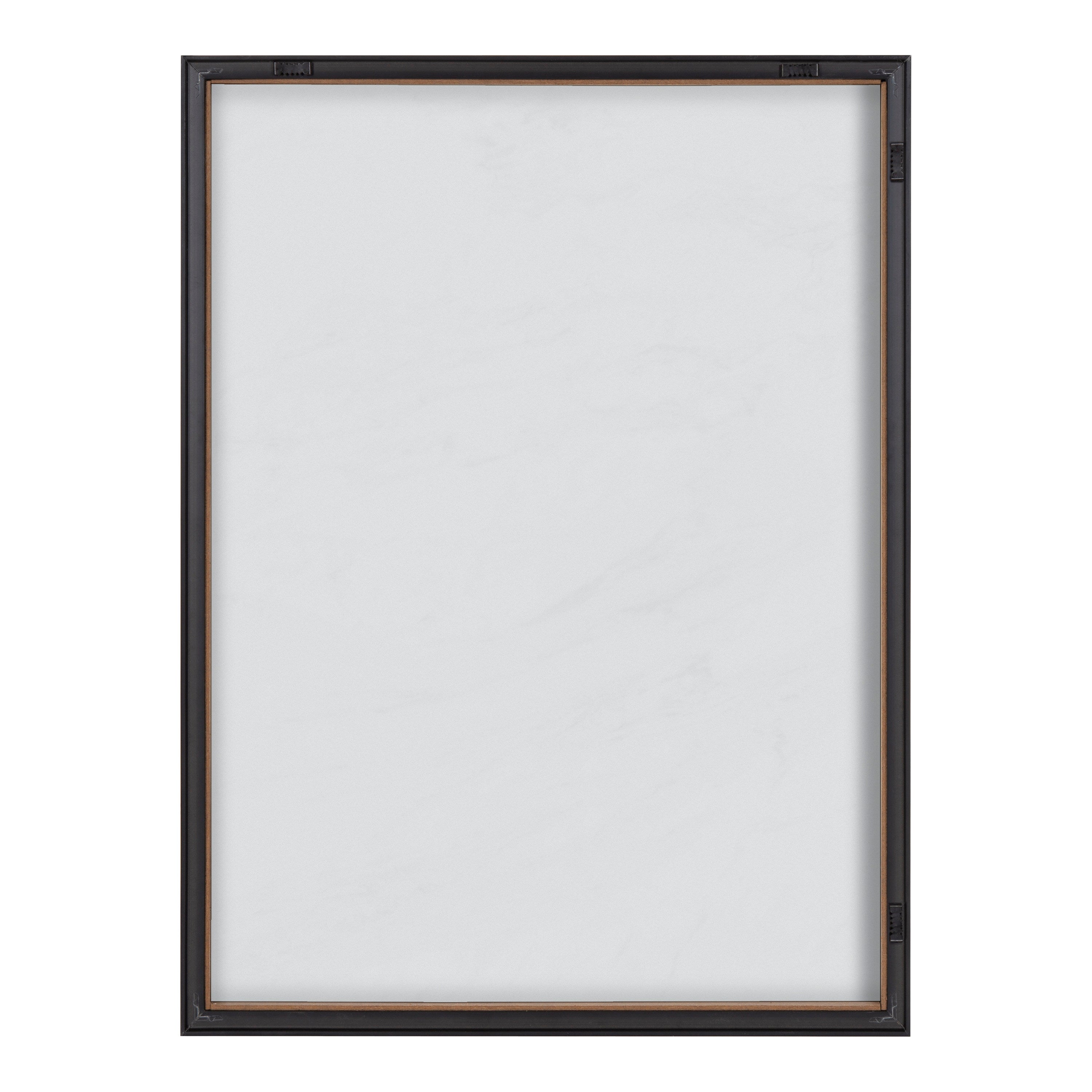 Blake Gray Marble Framed Printed Glass by The Creative Bunch Studio