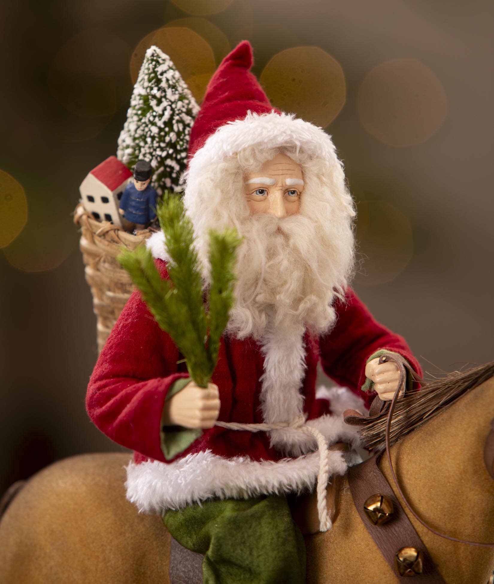 Santa Riding Horse Pull Toy-1