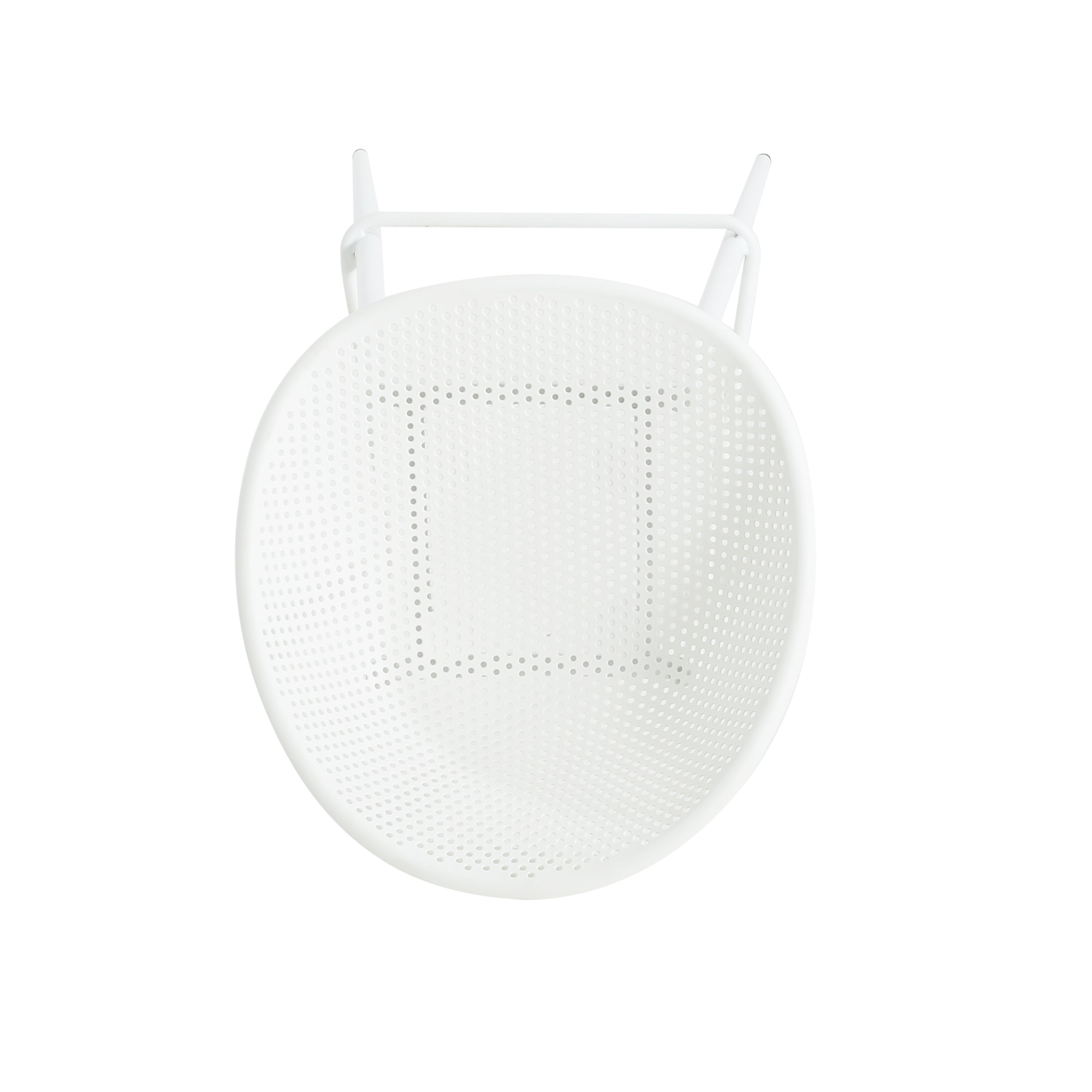 Modern Gable Outdoor Barstool Set of 2 in White