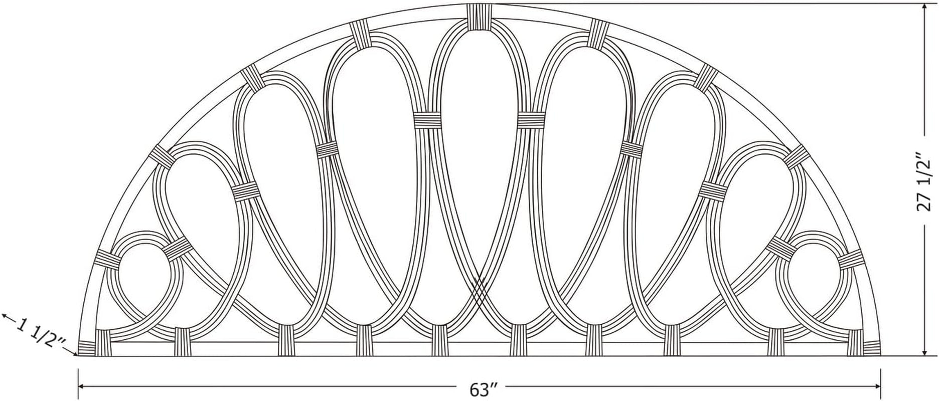 Elegant Wall-Mounted Headboard With Curvaceous Flower Petals