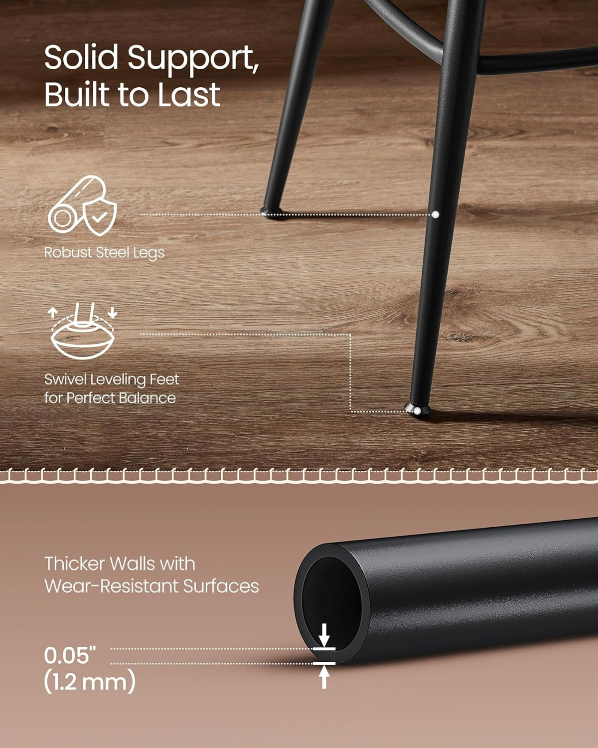 Swivel Bar Stools Set of Two for Kitchen