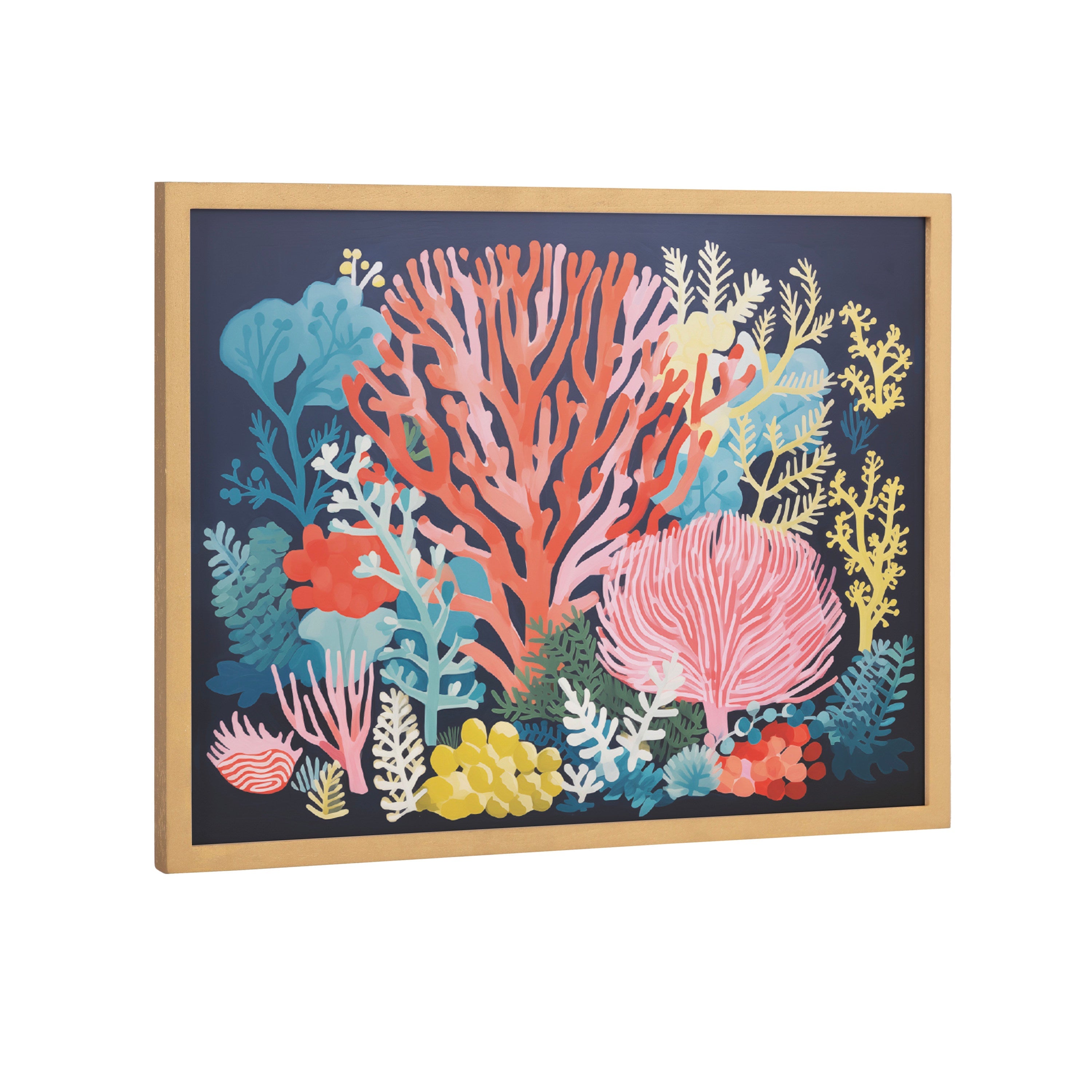 Gallery Bright Coral Underwater Ocean Print by The Creative Bunch Studio