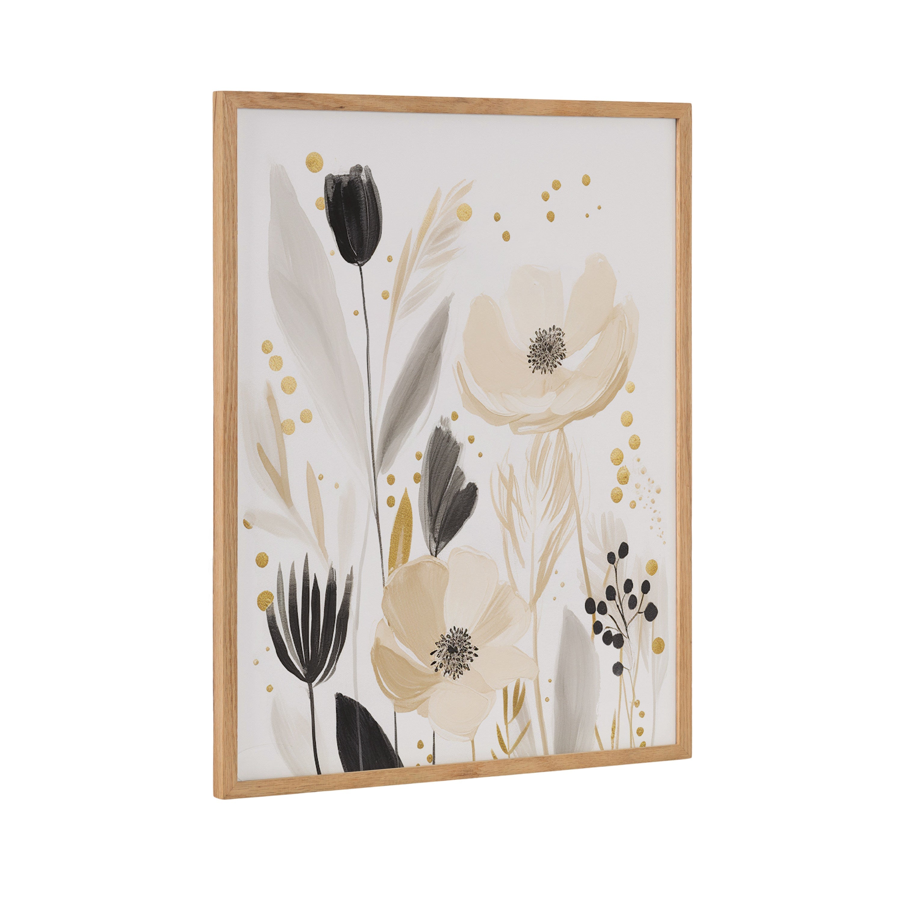 Gallery Modern Muted Cottage Floral Abstract Print by The Creative Bunch Studio