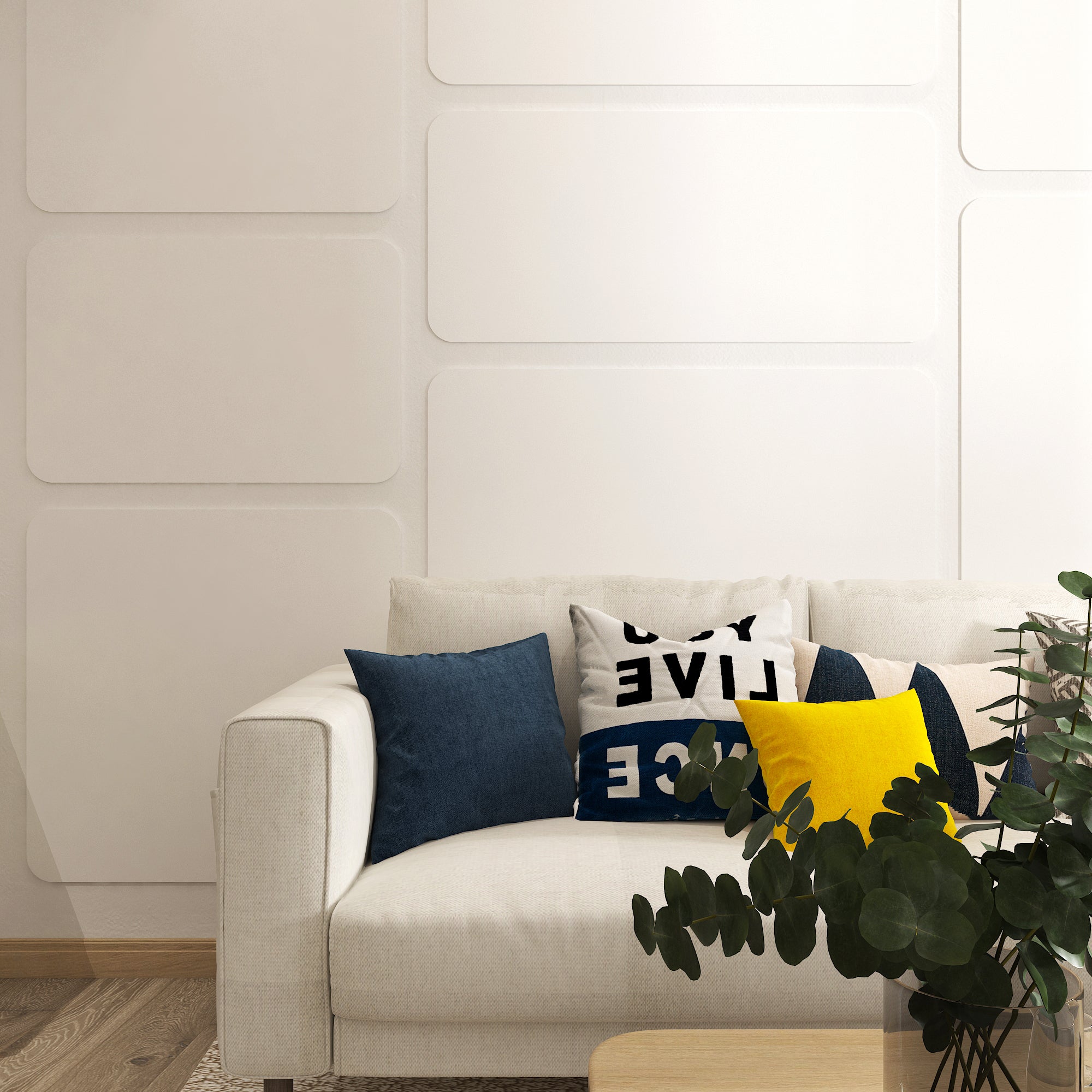 3D Wall Panels Rectangles-2