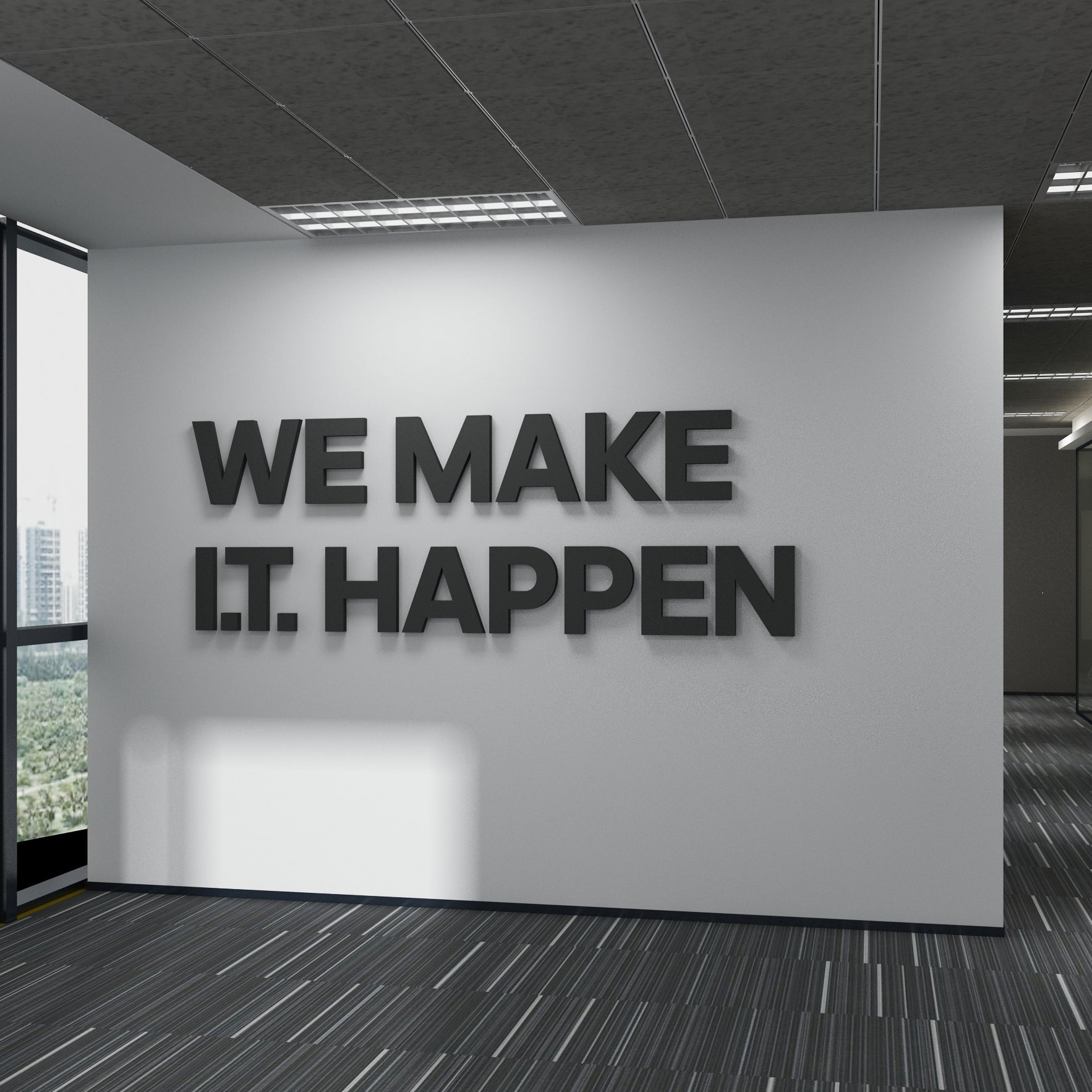 We Make IT Happen Office Decor-1