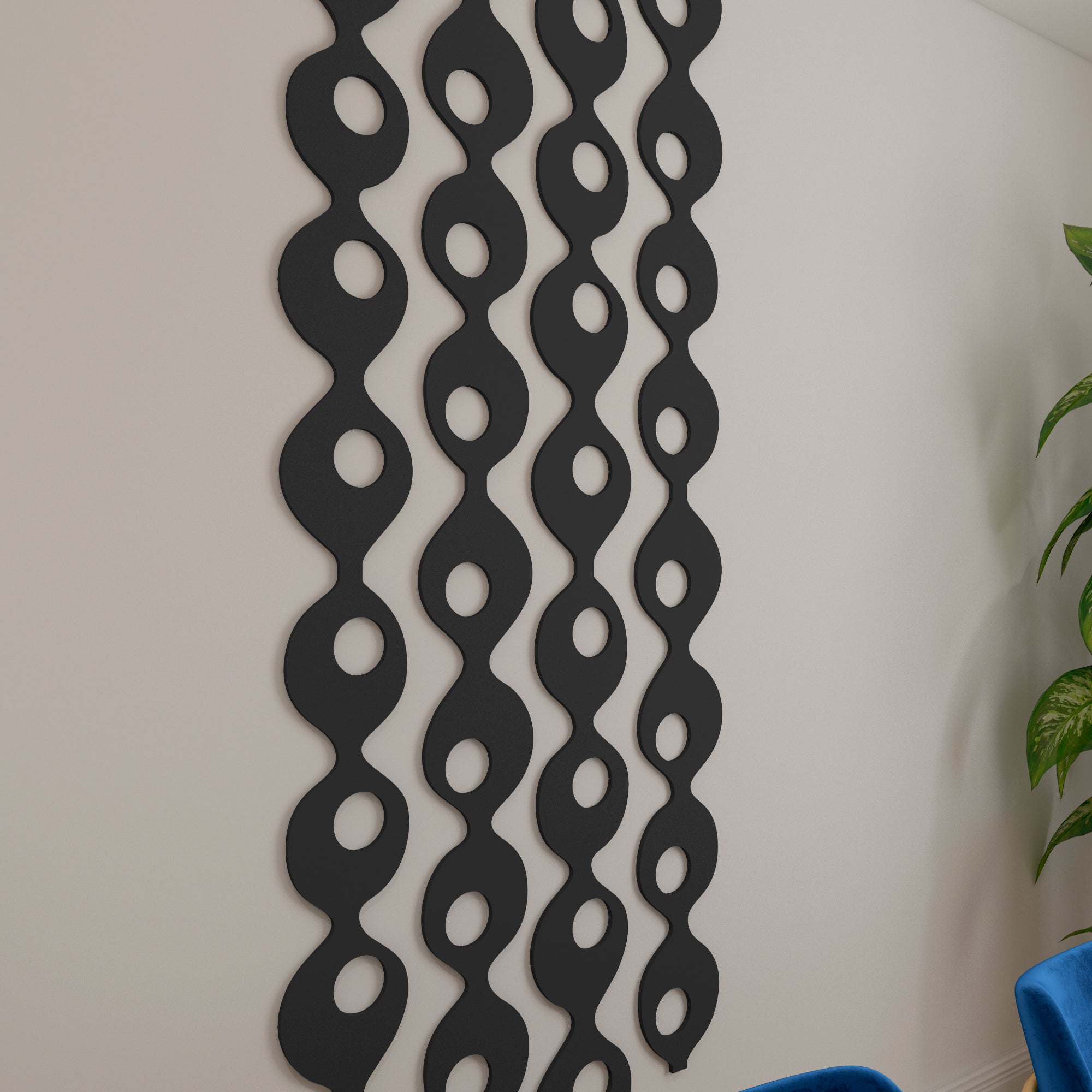 Wavy Mid Century Wall Panels-0