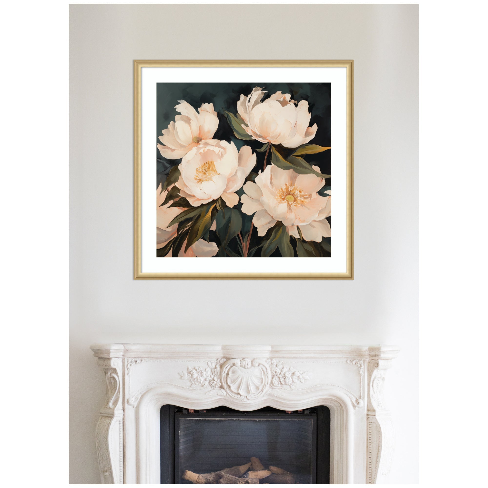 Framed Art Beautiful Painterly Floral Bouquets 2 by The Creative Bunch Studio