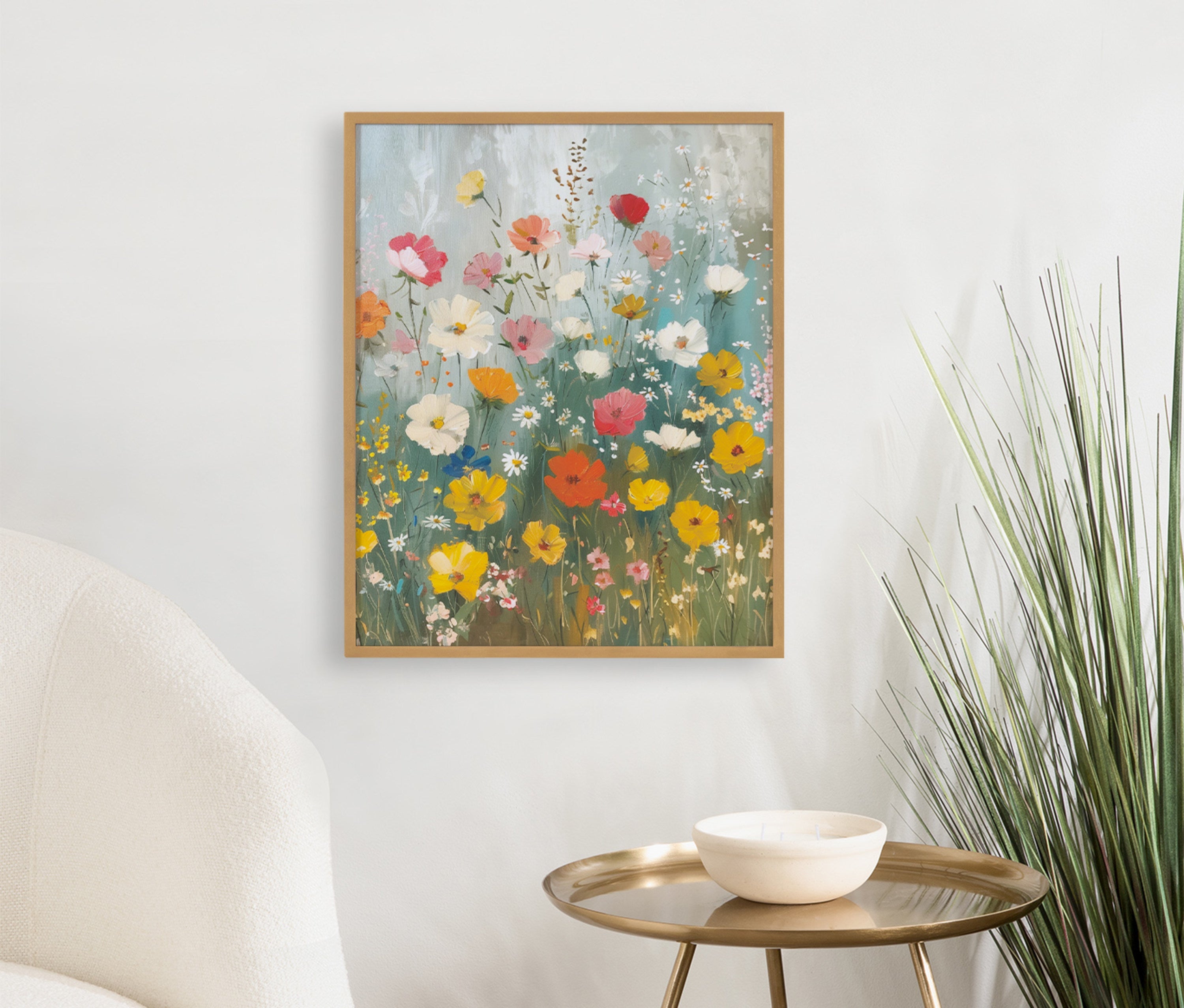 Gallery Boho Wildflower Garden Print by The Creative Bunch Studio